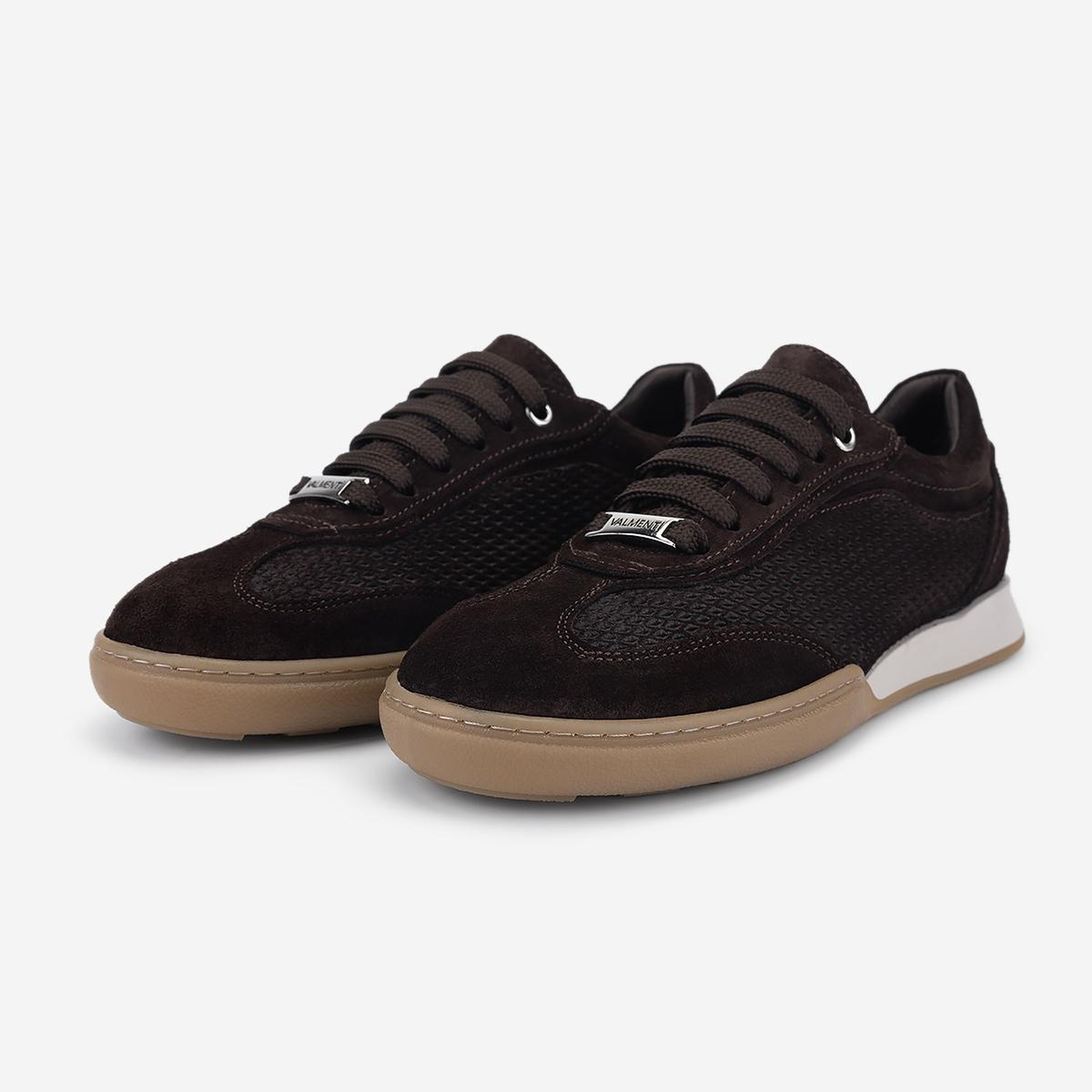 Valmenti Kadın Hakiki Deri Kahverengi Süet Sneakers & Spor Ayakkabı