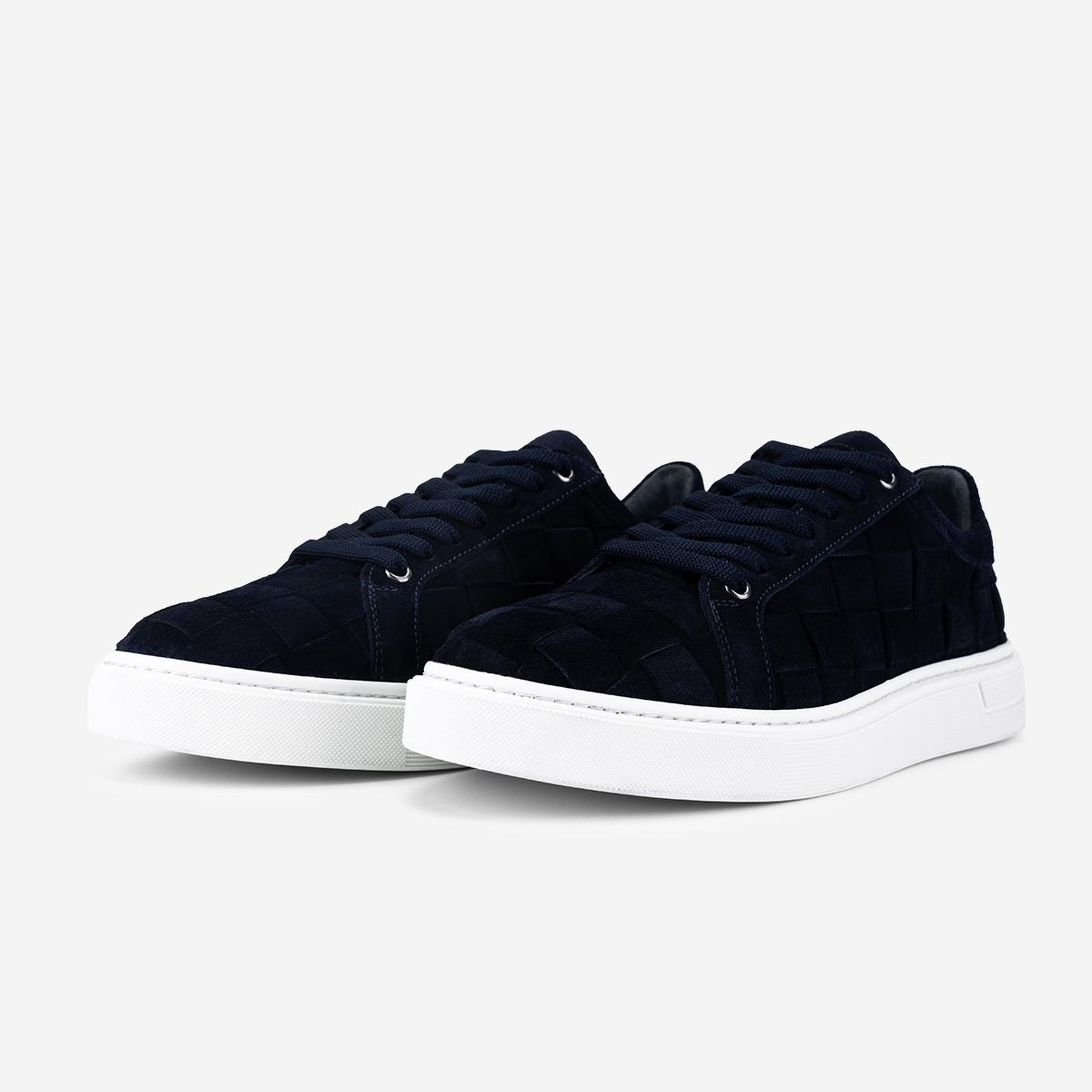Valmenti Erkek Hakiki Deri Lacivert Süet Sneakers & Spor Ayakkabı