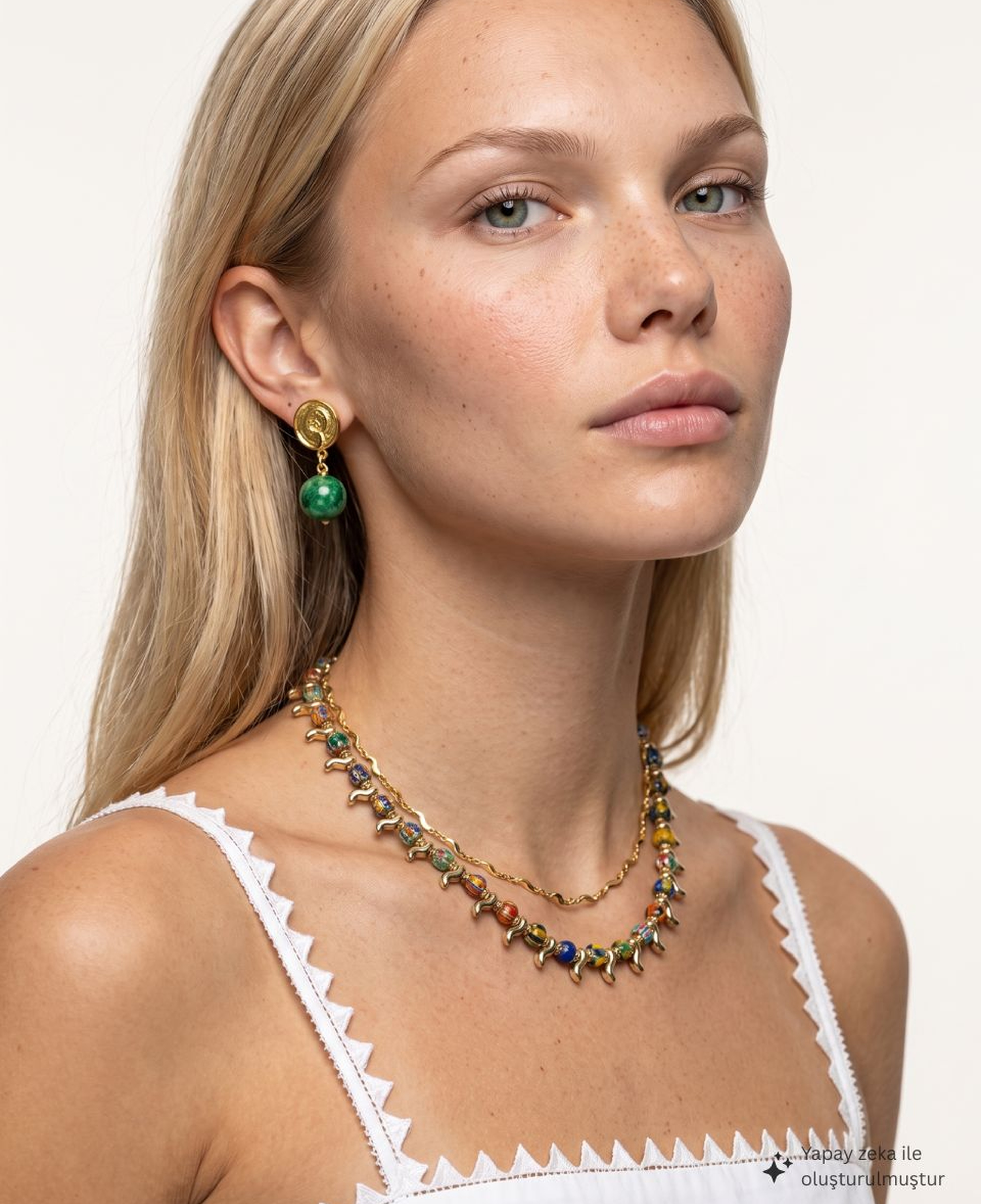 SEASHELL BONBON YEŞİL KÜPE