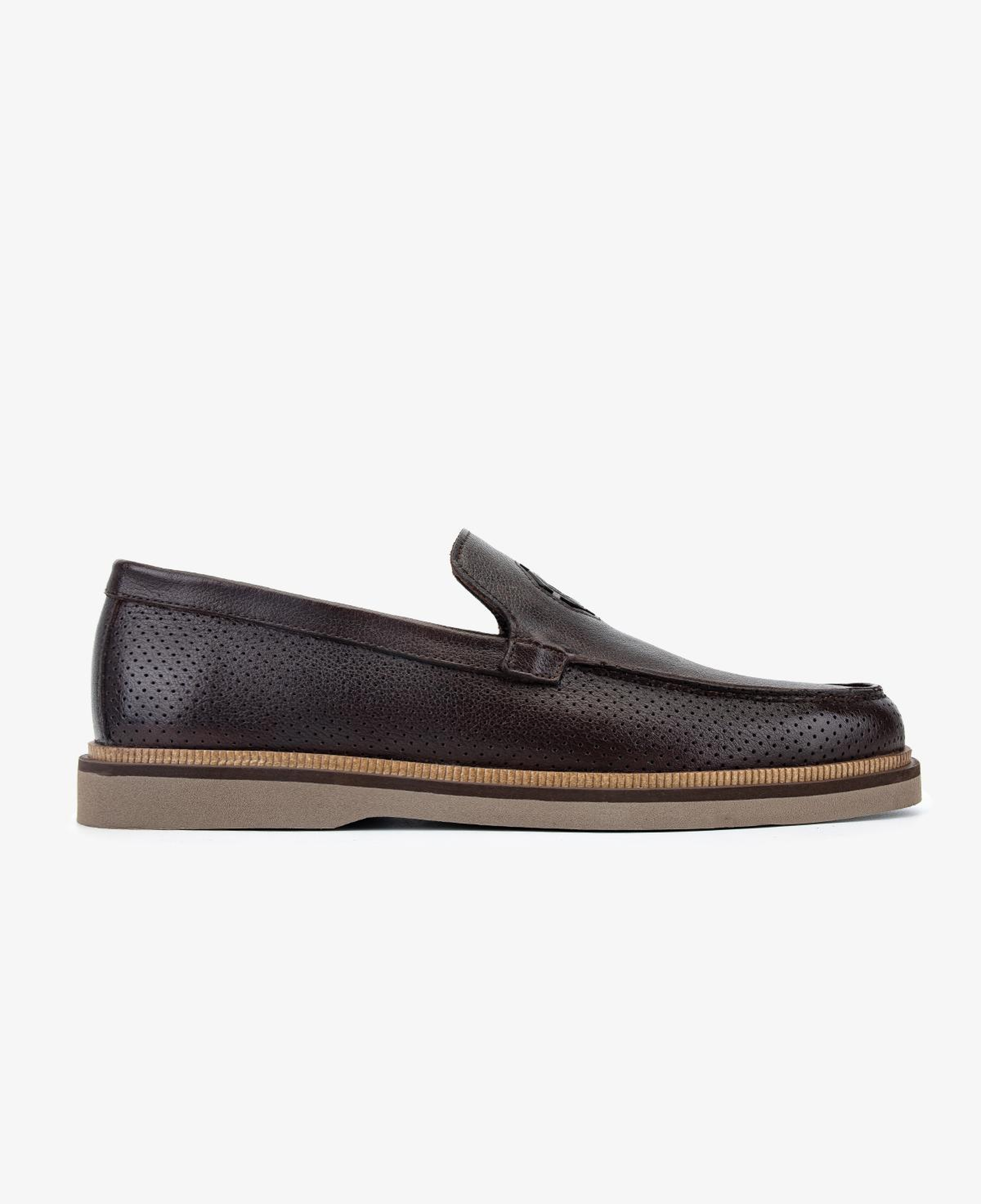 Valmenti Erkek Hakiki Deri Kahverengi Loafer Ayakkabı