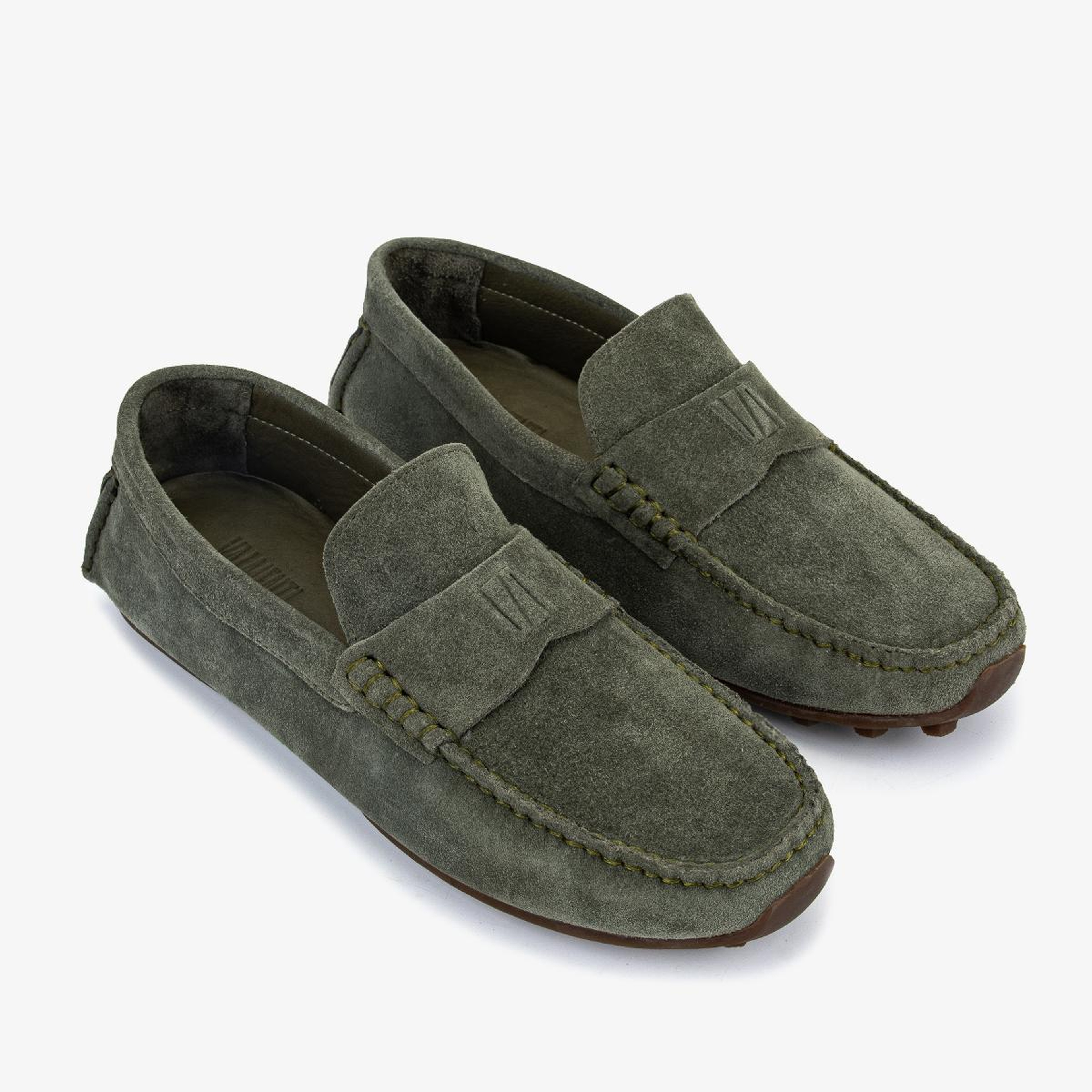 Valmenti Erkek Hakiki Deri Yeşil Loafer Ayakkabı