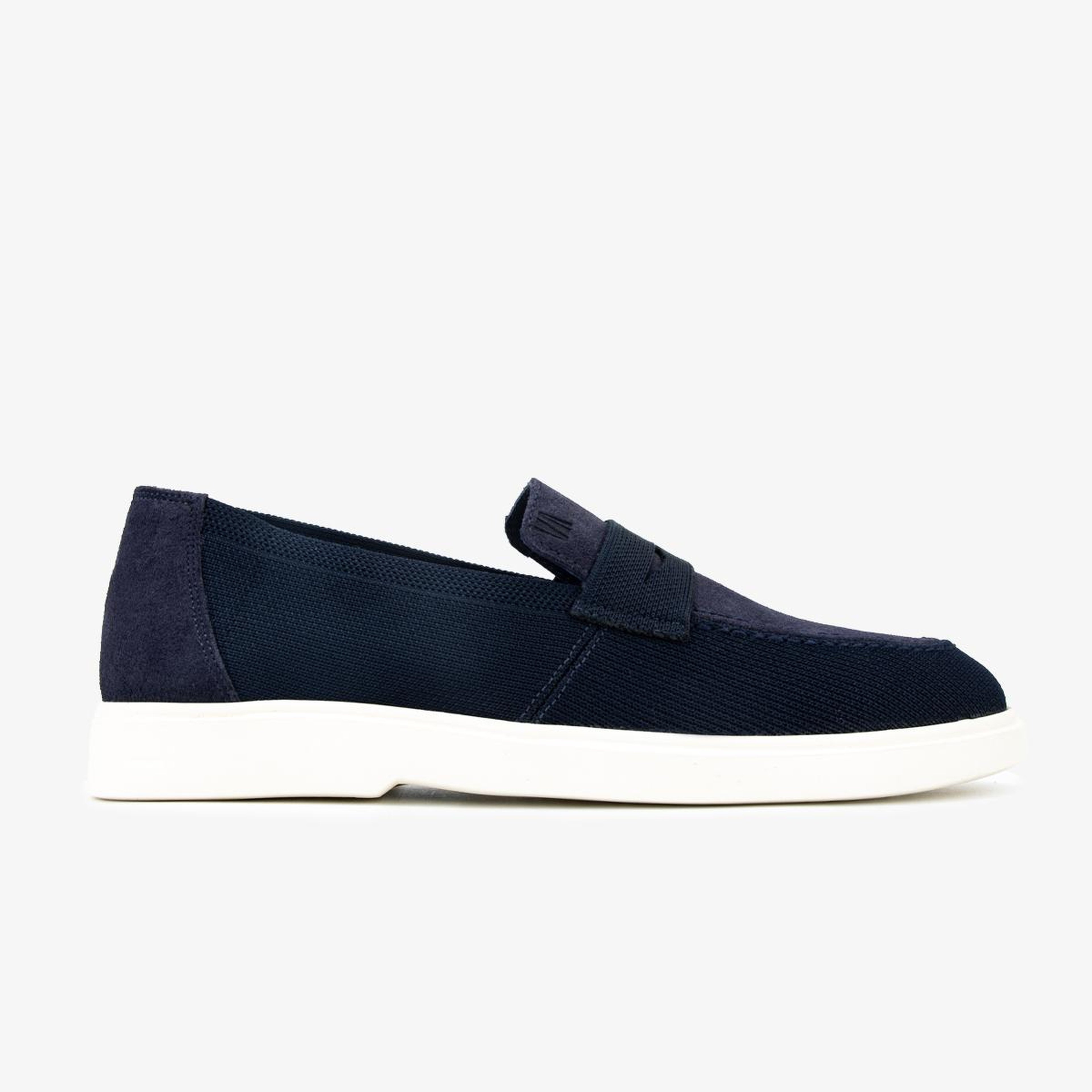 Valmenti Erkek Deri & Tekstil Lacivert Loafer Ayakkabı