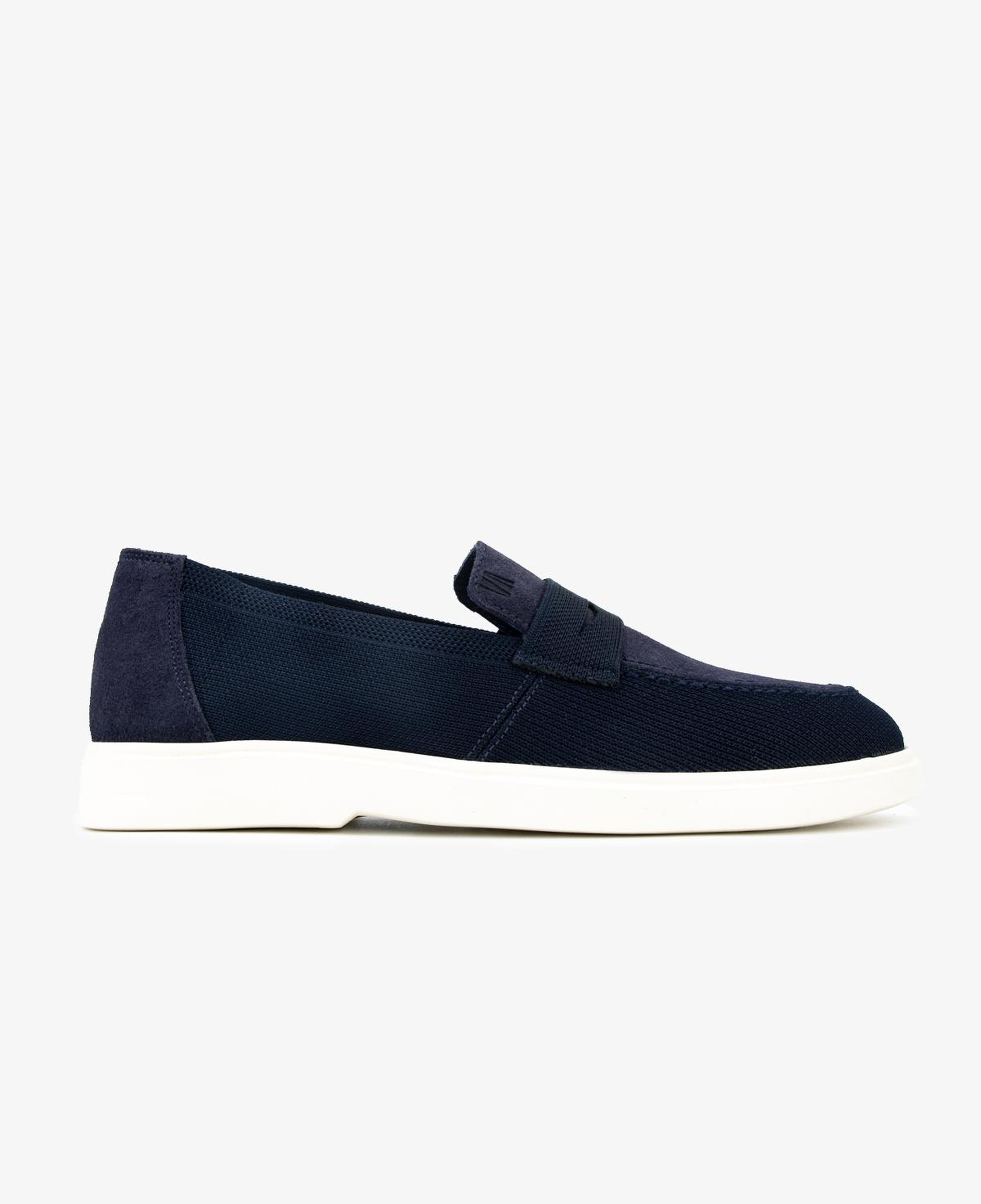 Valmenti Erkek Deri & Tekstil Lacivert Loafer Ayakkabı
