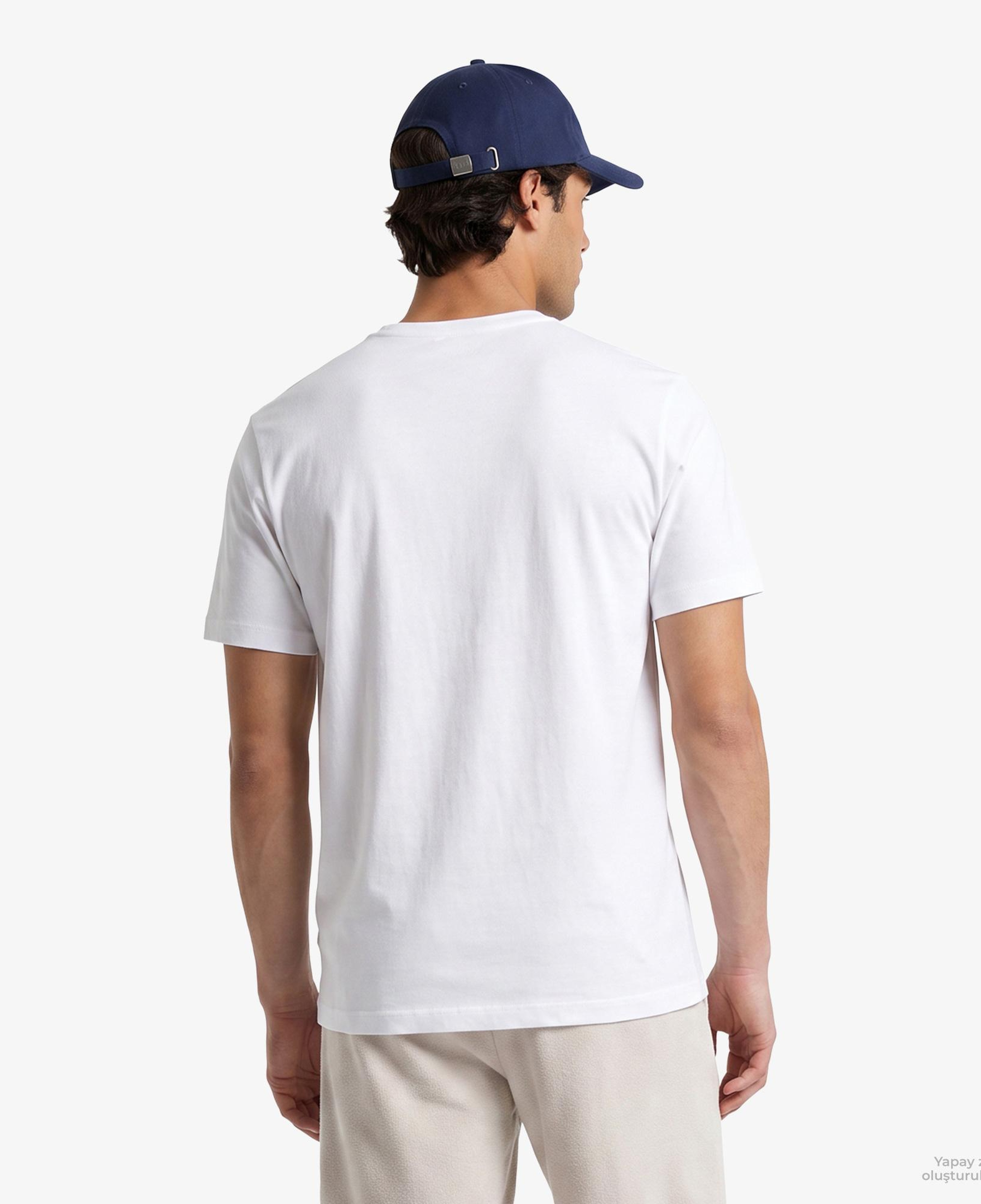 Nautica Erkek Beyaz Regular Fit T-Shirt