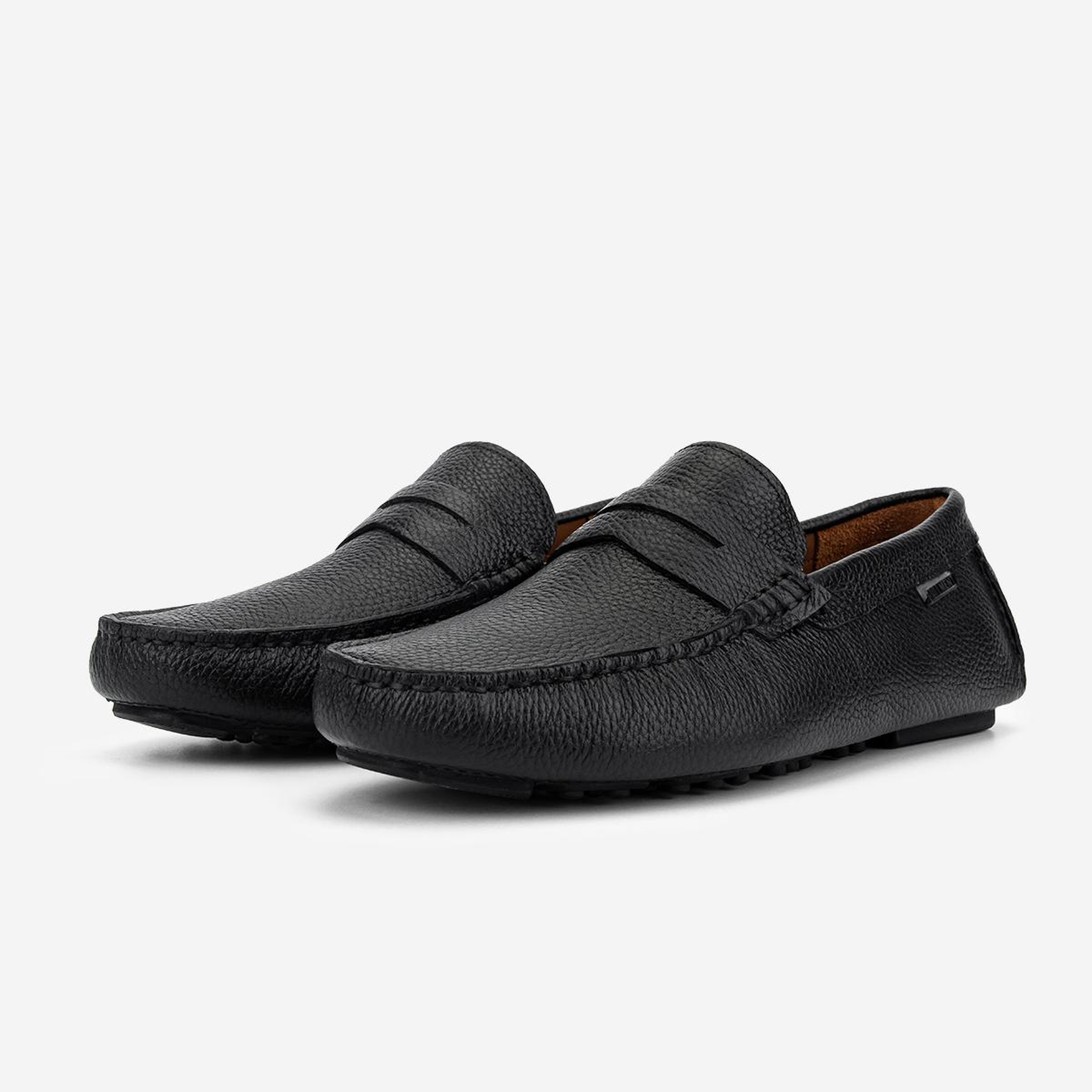 Valmenti Erkek Hakiki Deri Siyah Loafer Ayakkabı