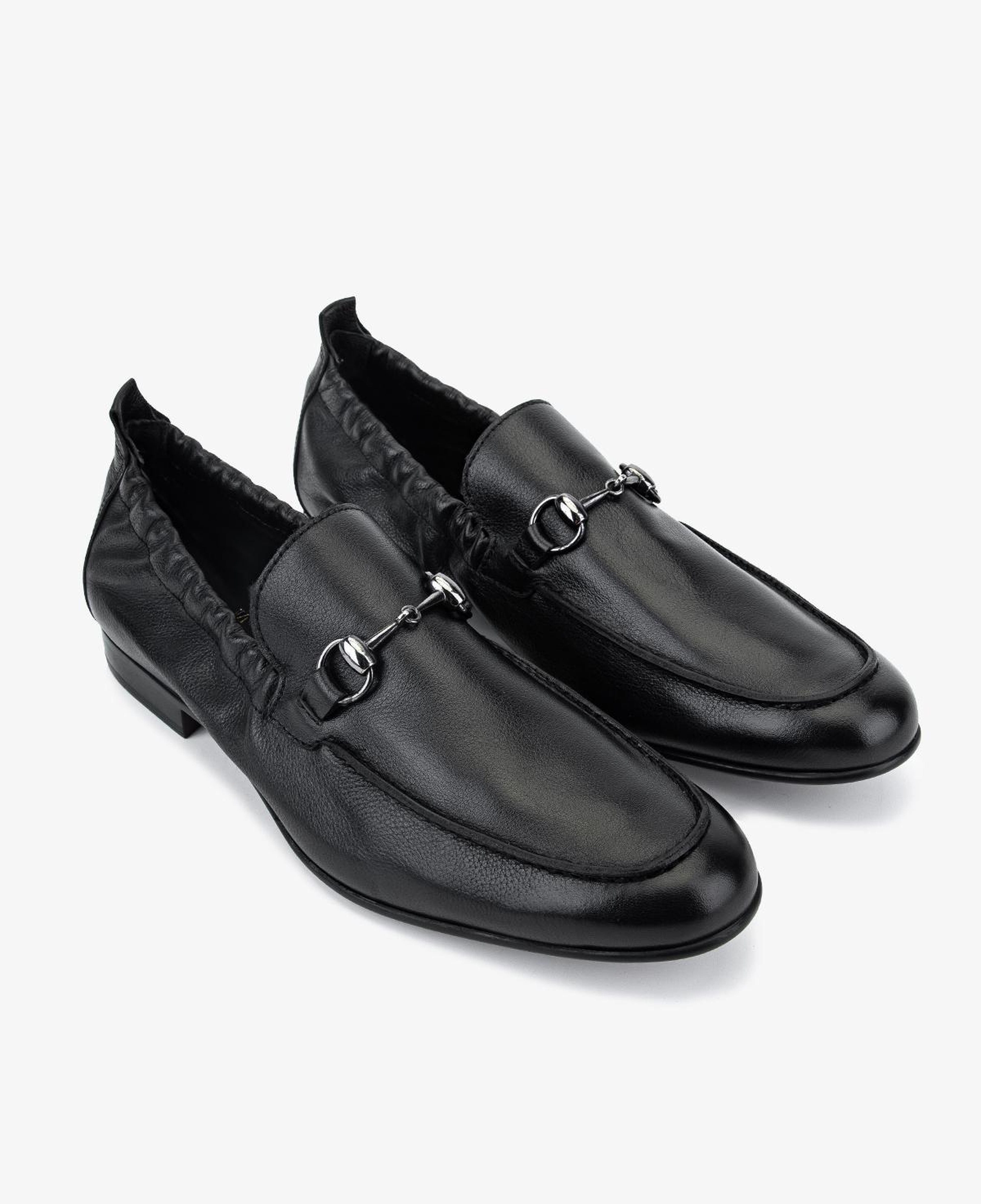 Valmenti Erkek Hakiki Deri Siyah Loafer Ayakkabı