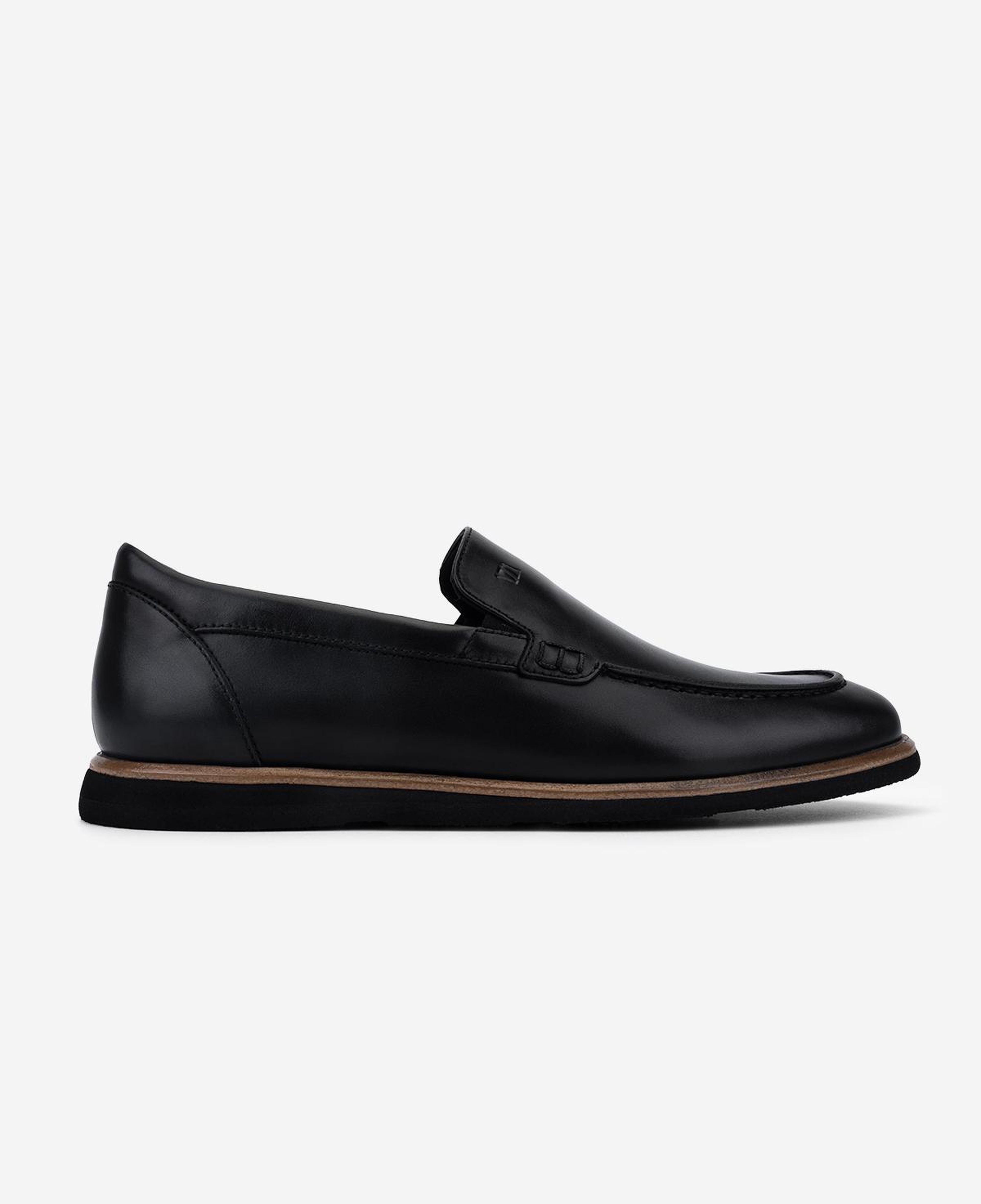 Valmenti Erkek Hakiki Deri Siyah Loafer Ayakkabı