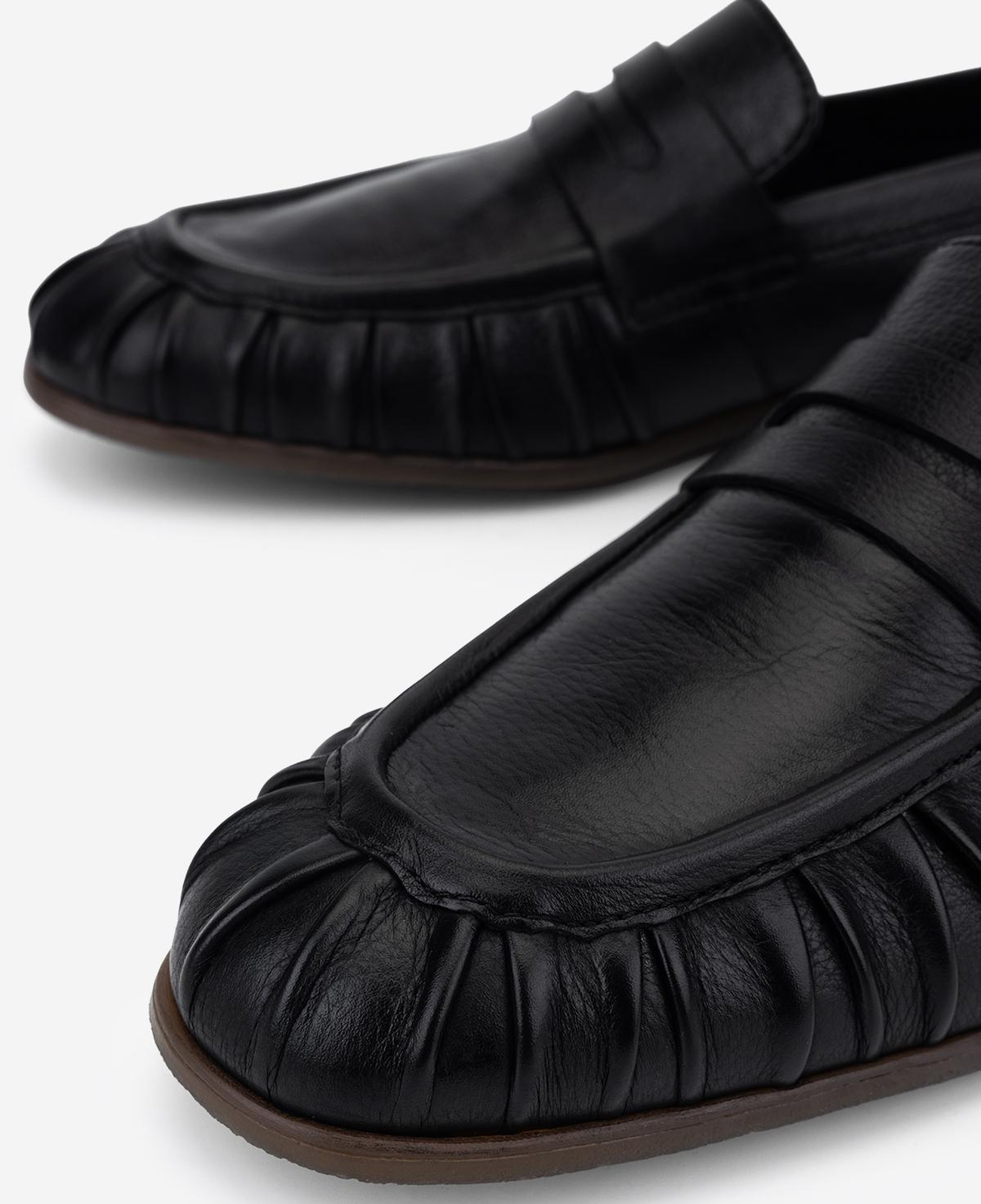 Valmenti Erkek Hakiki Deri Siyah Loafer Ayakkabı