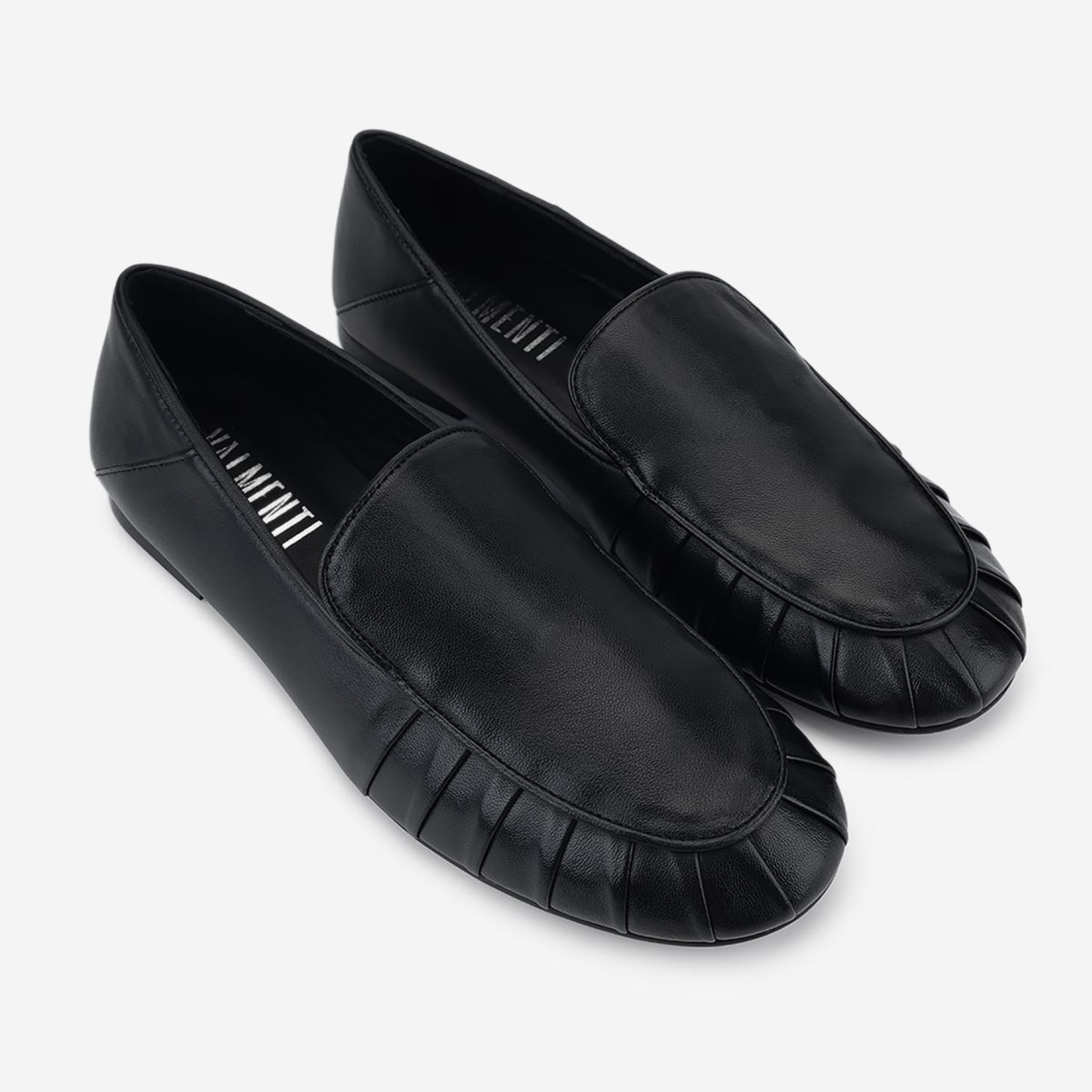 Valmenti Kadın Hakiki Deri Siyah Loafer Ayakkabı