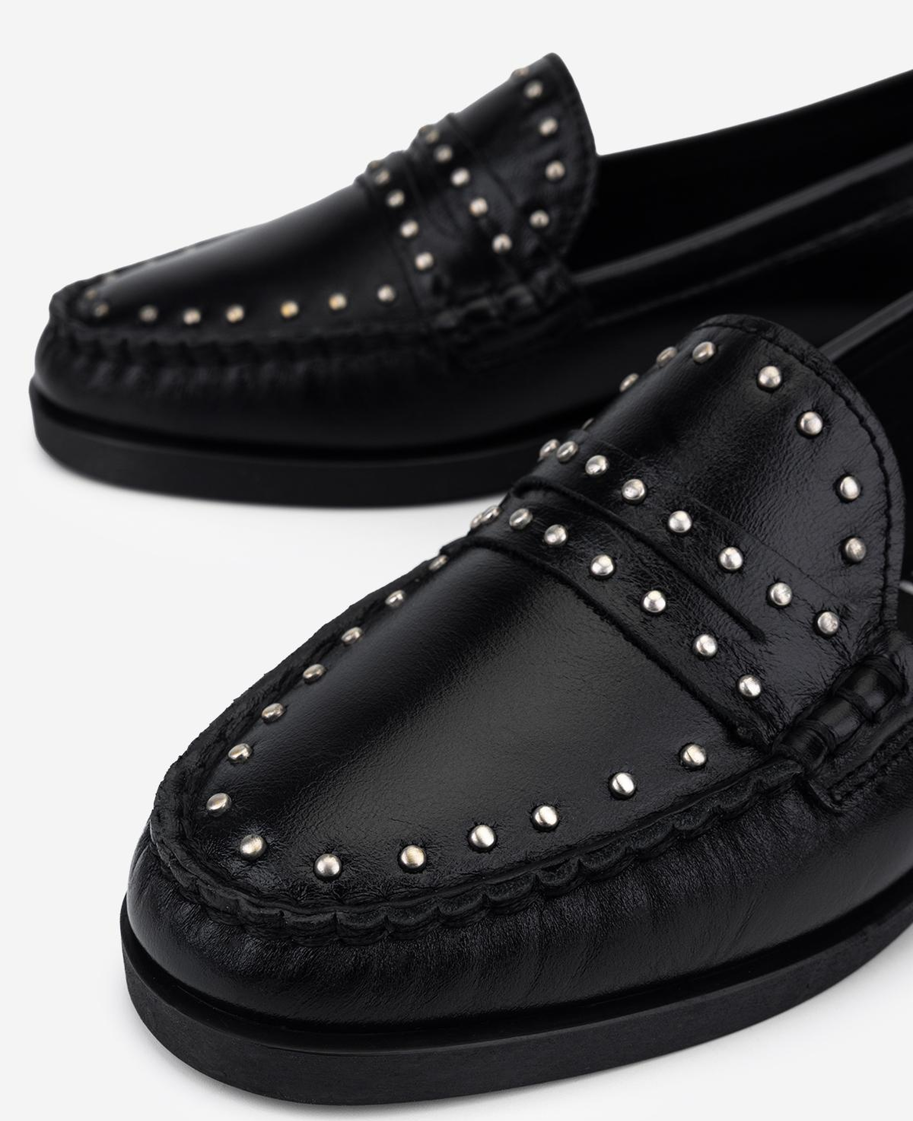 Valmenti Kadın Hakiki Deri Siyah Loafer Ayakkabı