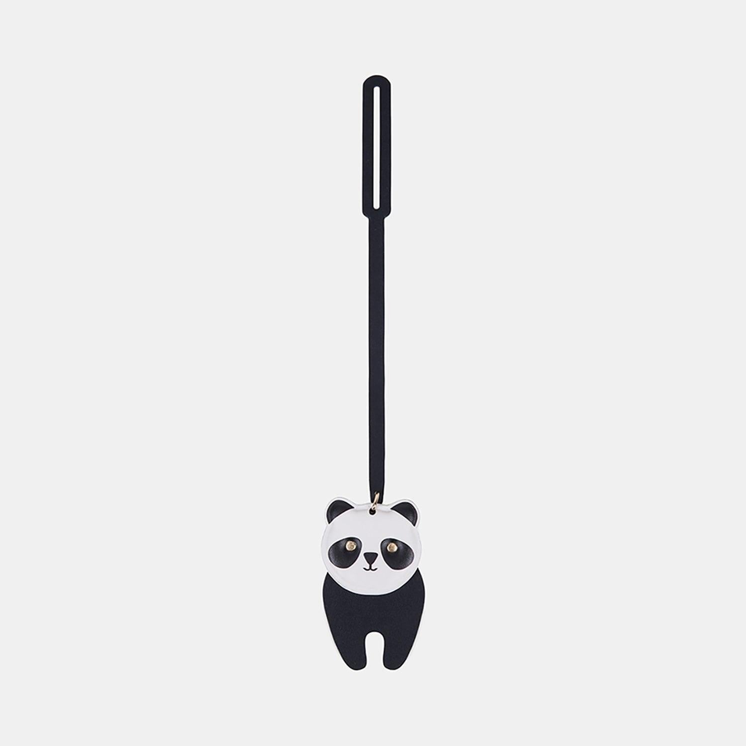Siyah Panda Figürlü Deri Charm