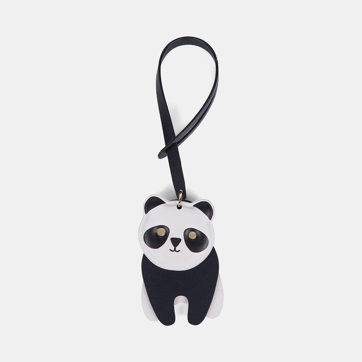Siyah Panda Figürlü Deri Charm