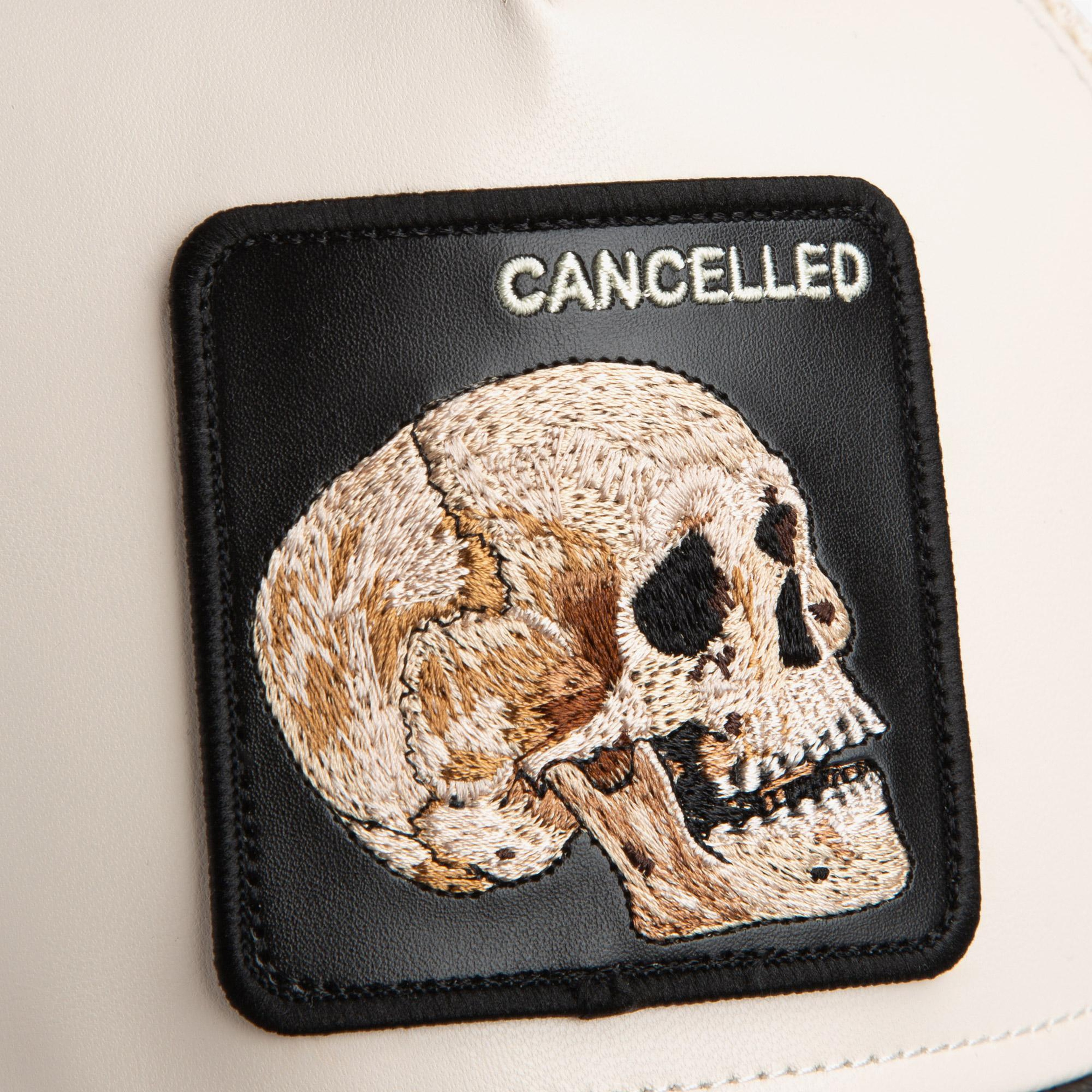 Goorin Bros Faux Leather Skull Unisex Beyaz Şapka