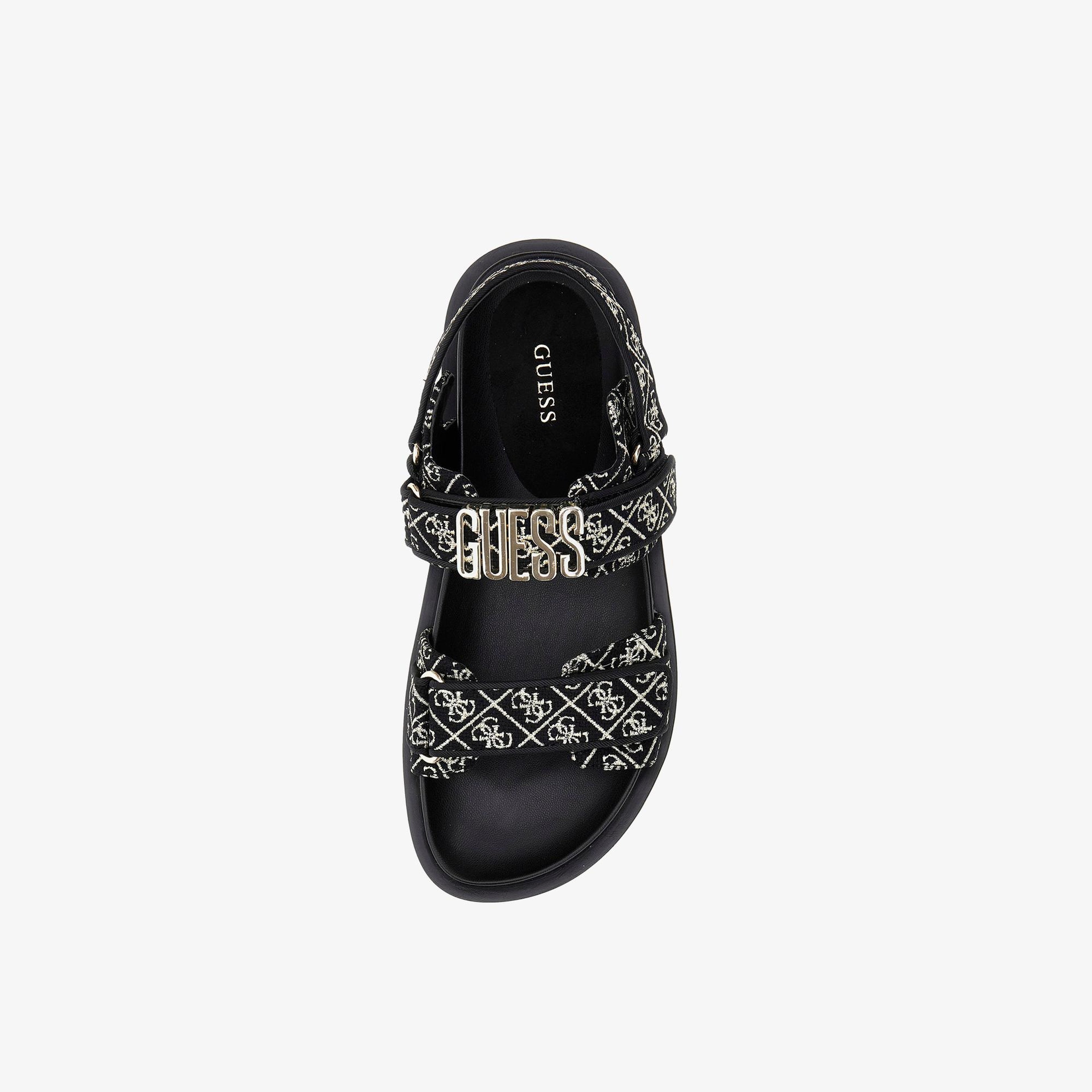 Guess Fabelis Kadın Siyah Keten Sandalet