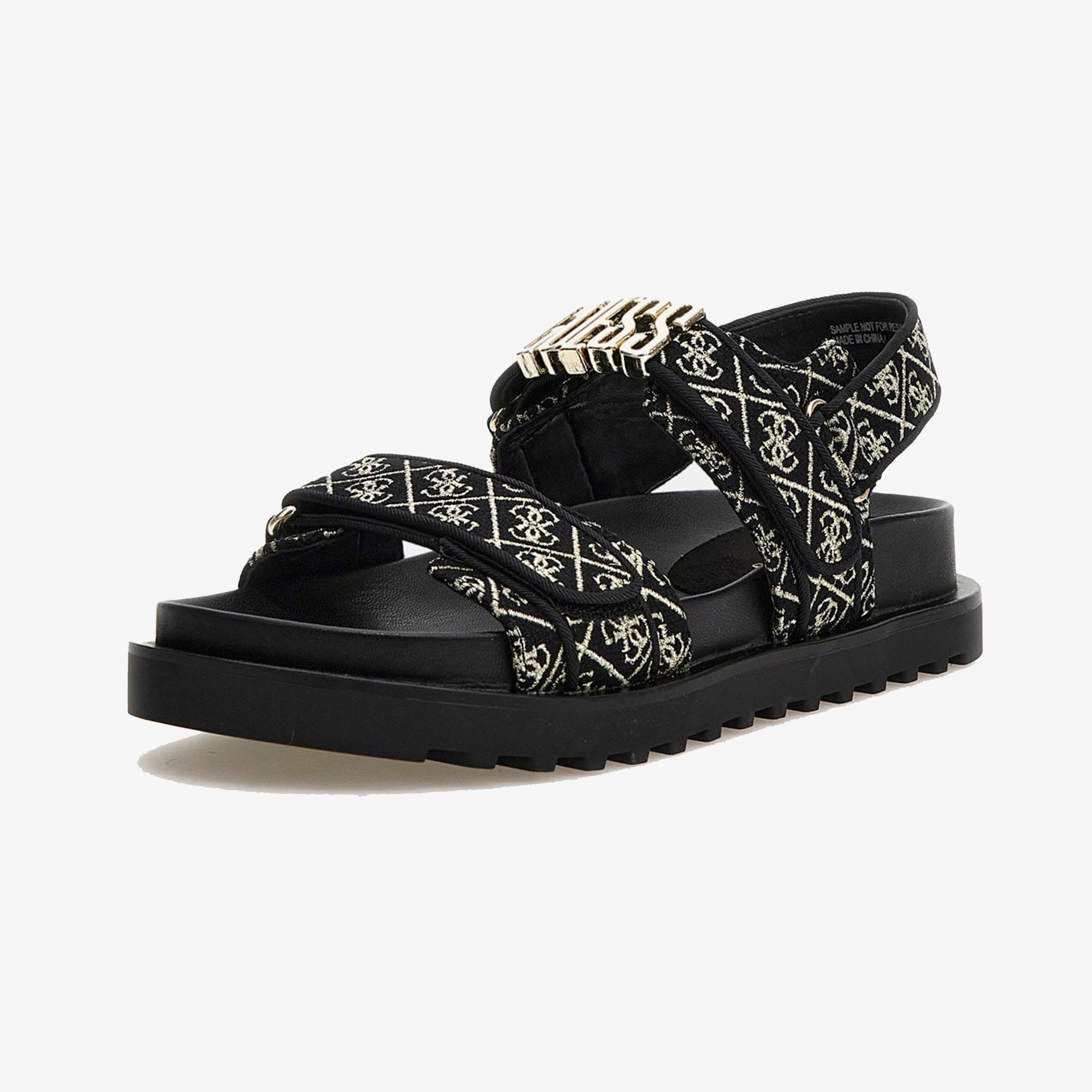 Guess Fabelis Kadın Siyah Keten Sandalet