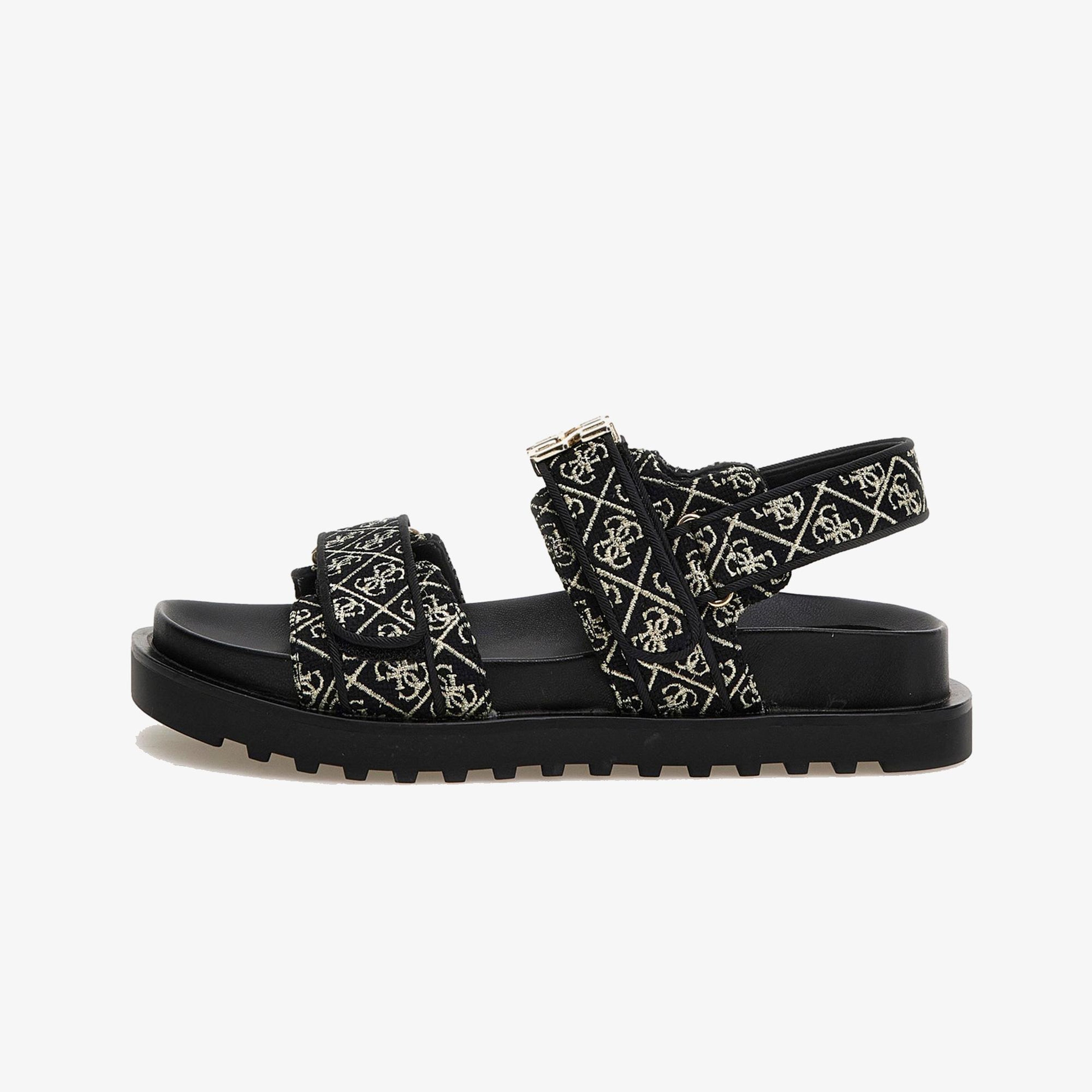 Guess Fabelis Kadın Siyah Keten Sandalet