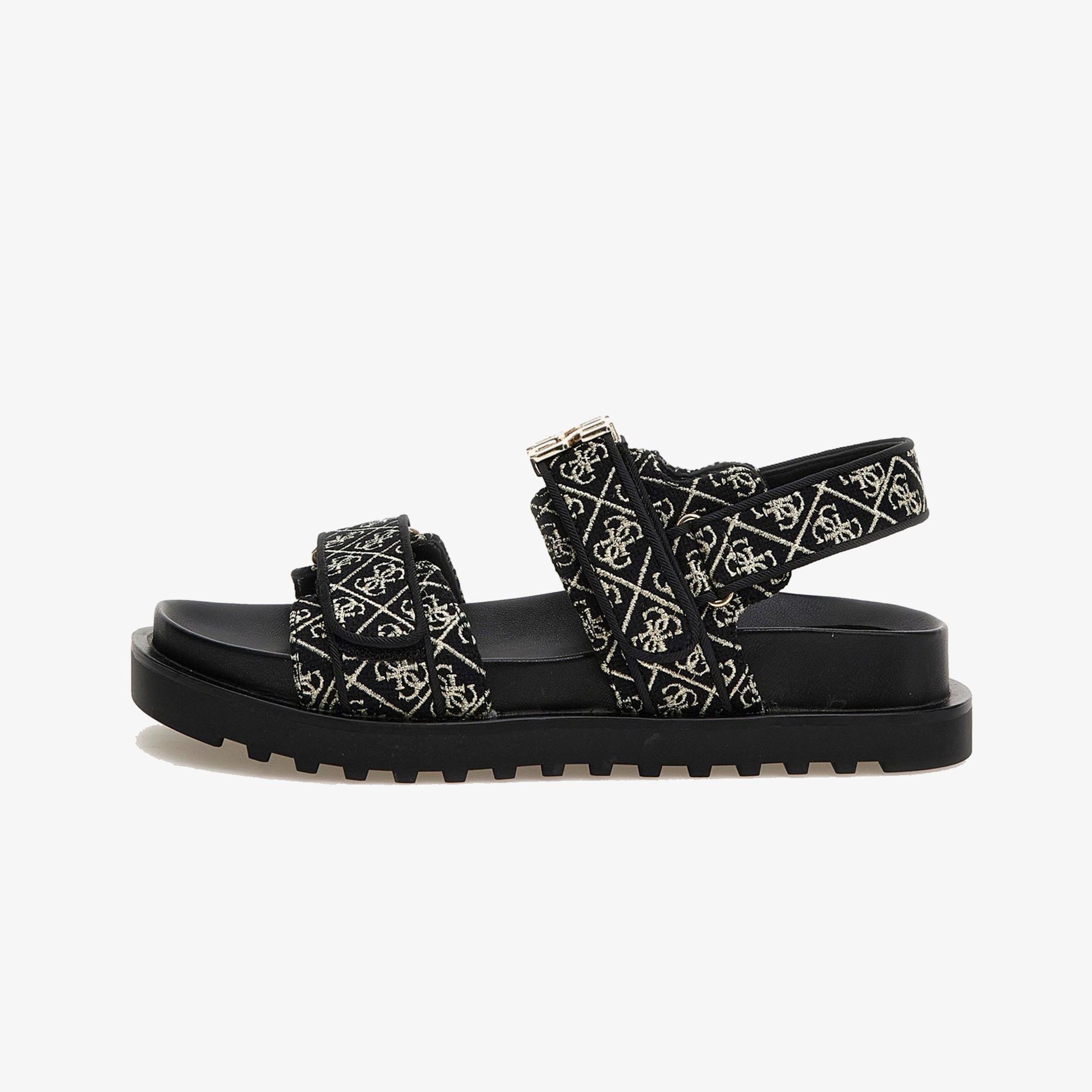 Guess Fabelis Kadın Siyah Keten Sandalet