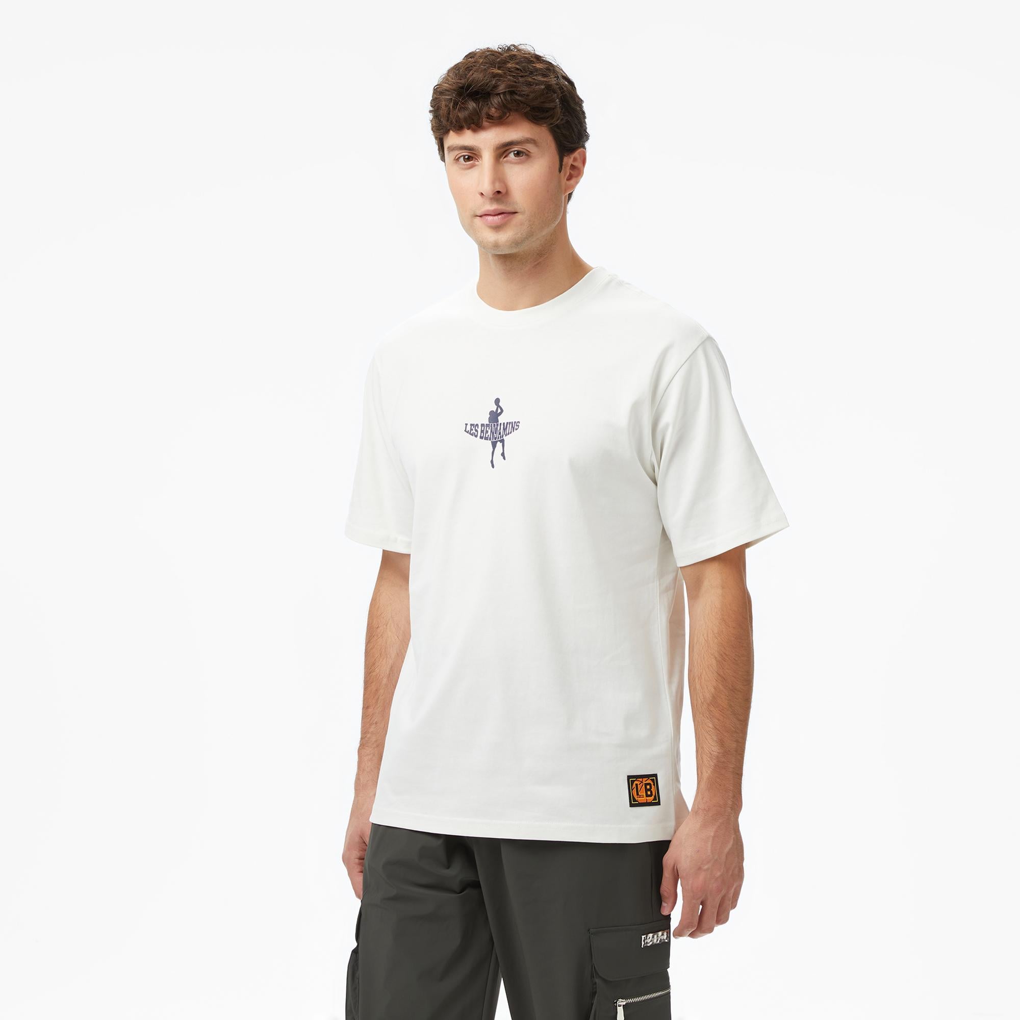 Les Benjamins Essentials 710 Erkek Beyaz T-Shirt