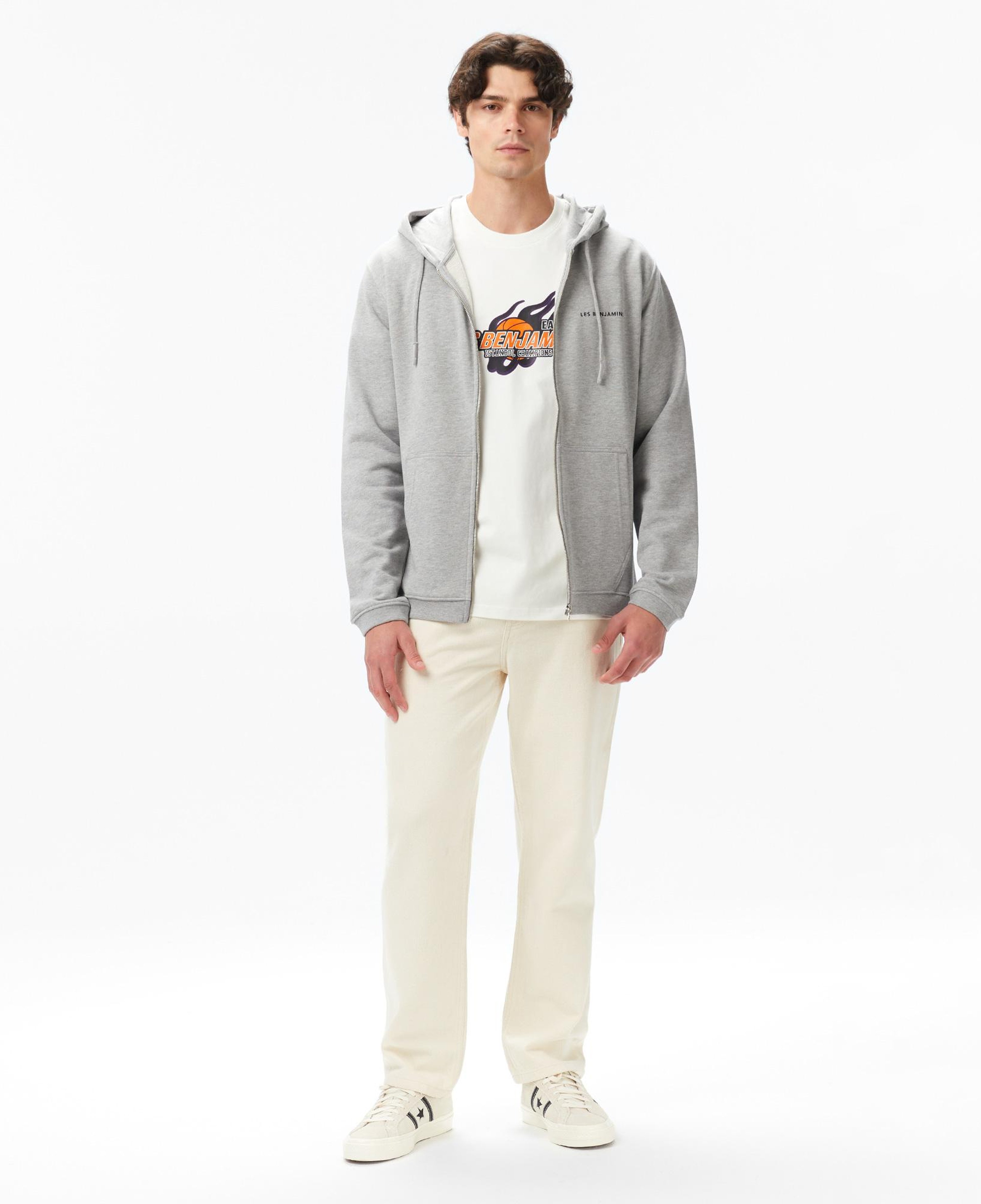 Les Benjamins Erkek Gri Sweatshirt