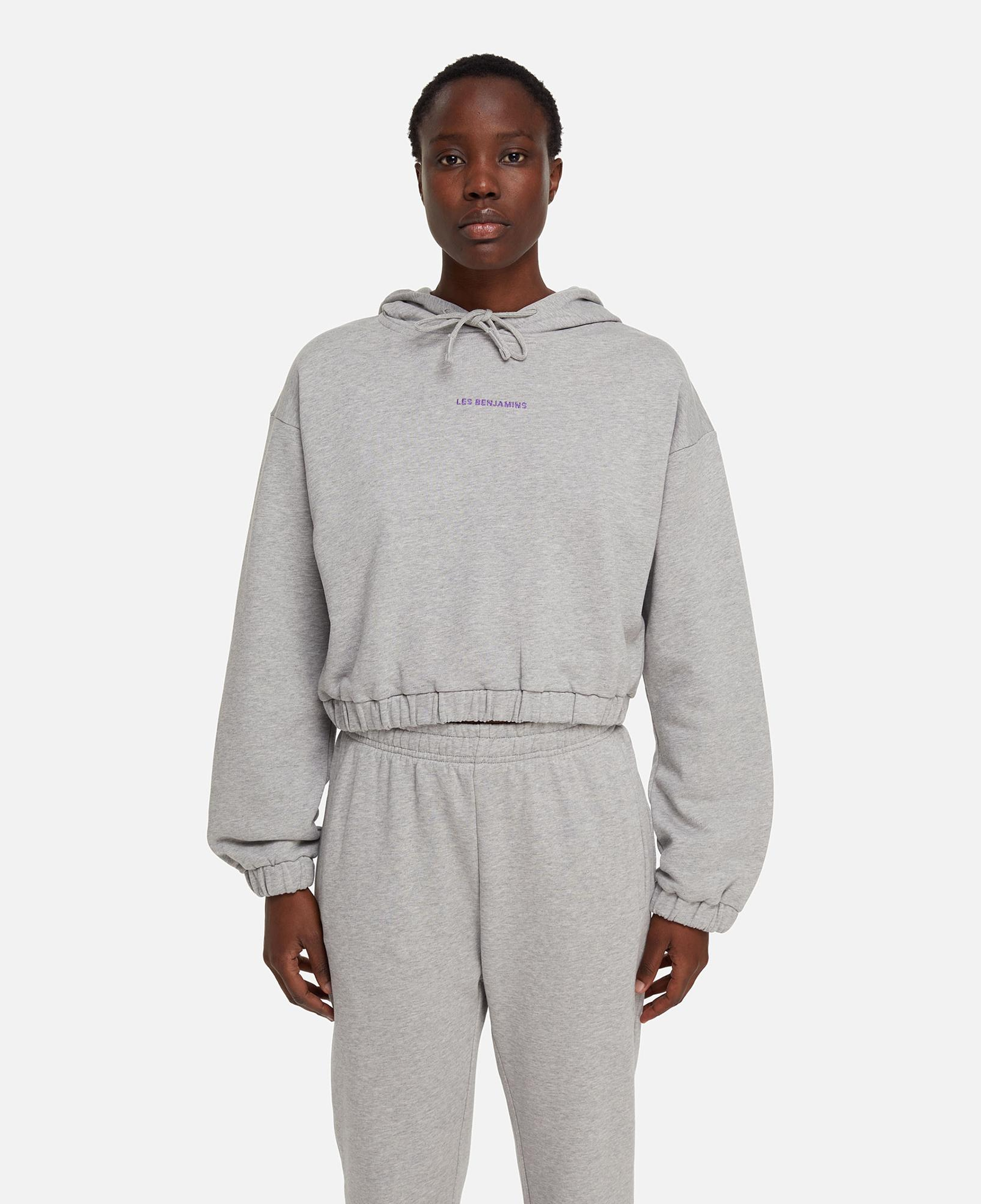 Les Benjamins Core Kadın Gri Hoodie