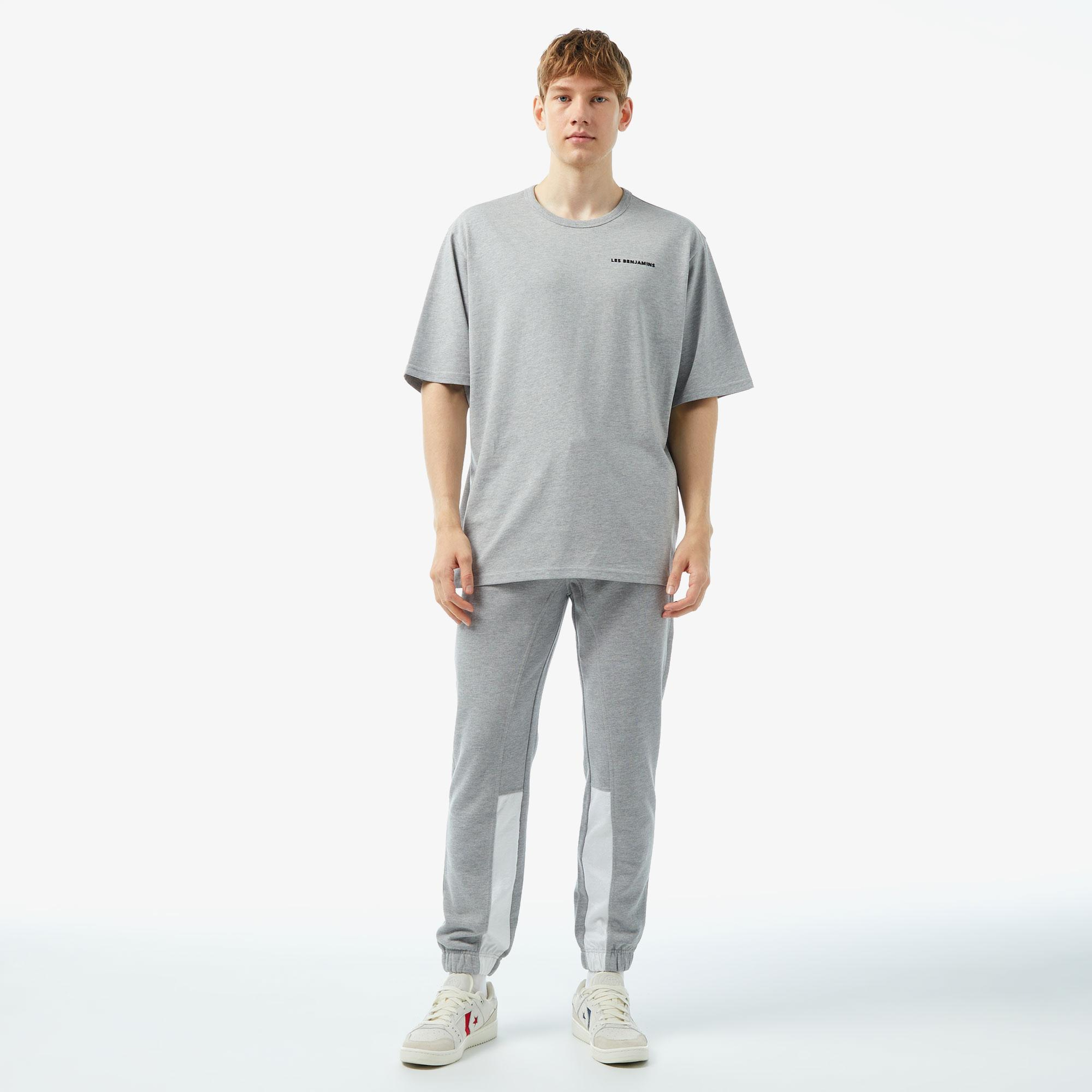 Les Benjamins 412 Erkek Gri T-Shirt