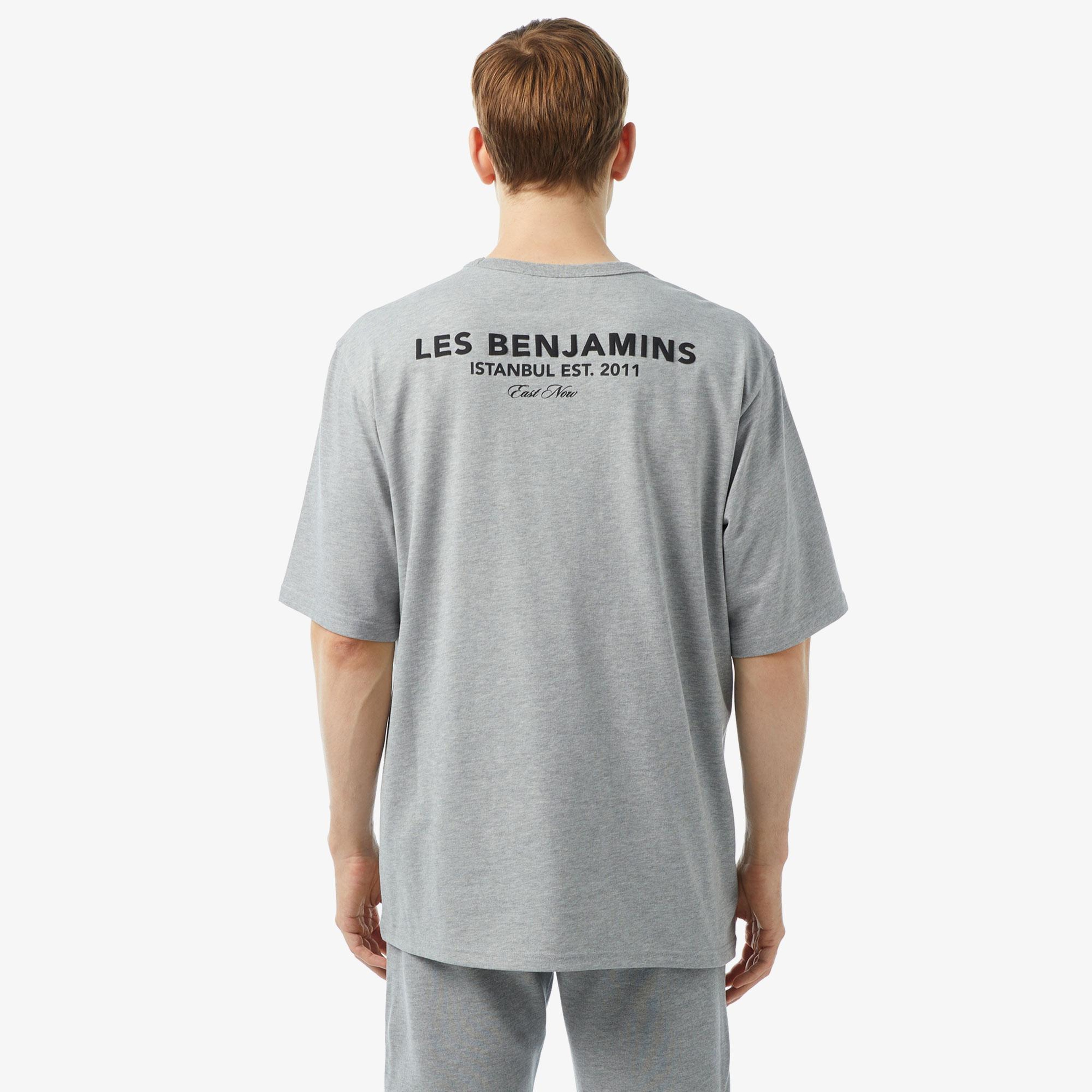 Les Benjamins 412 Erkek Gri T-Shirt