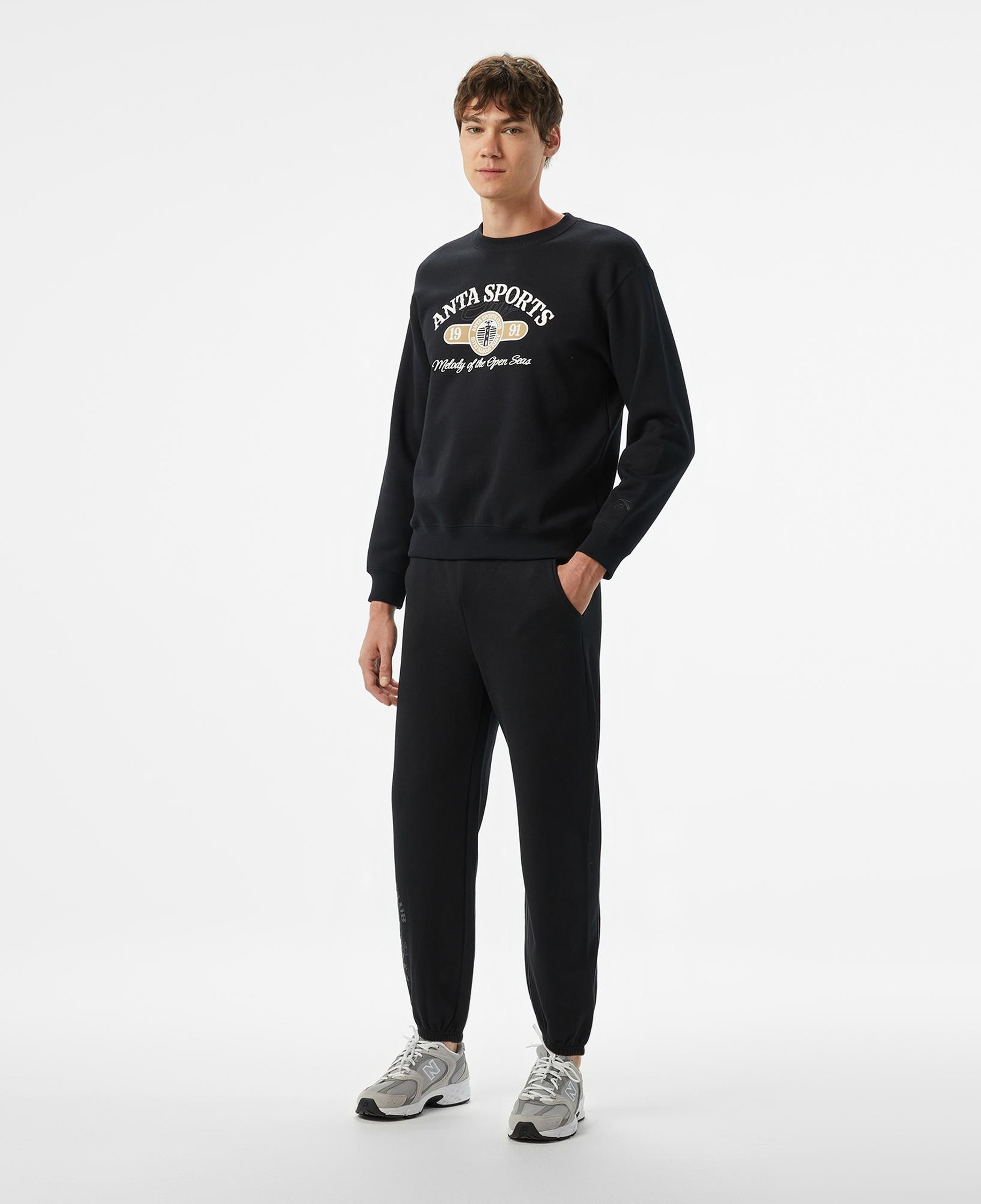 Anta Iconic Erkek Siyah Sweatshirt