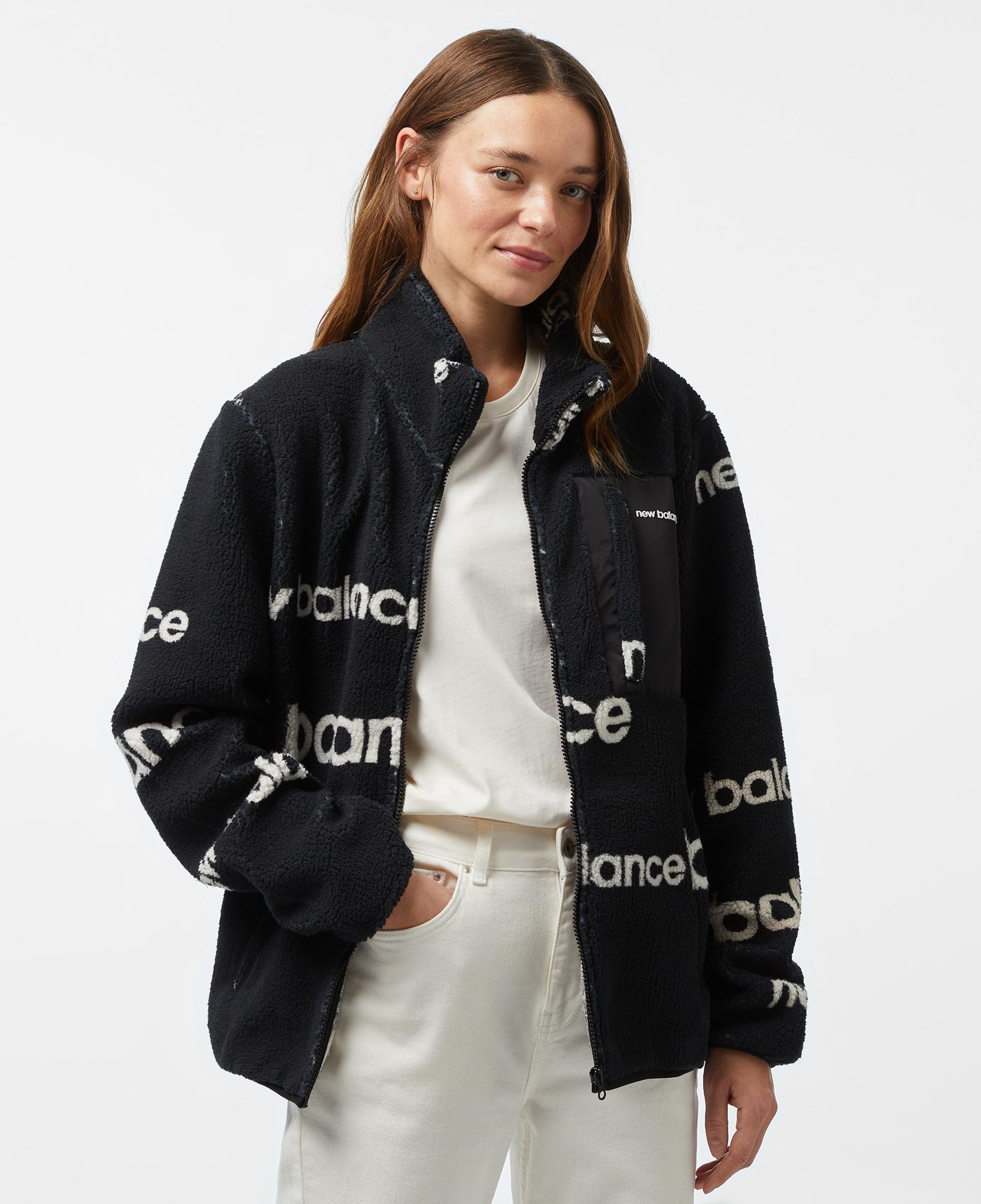 New Balance NB Lifestyle Kadın Siyah Sweatshirt