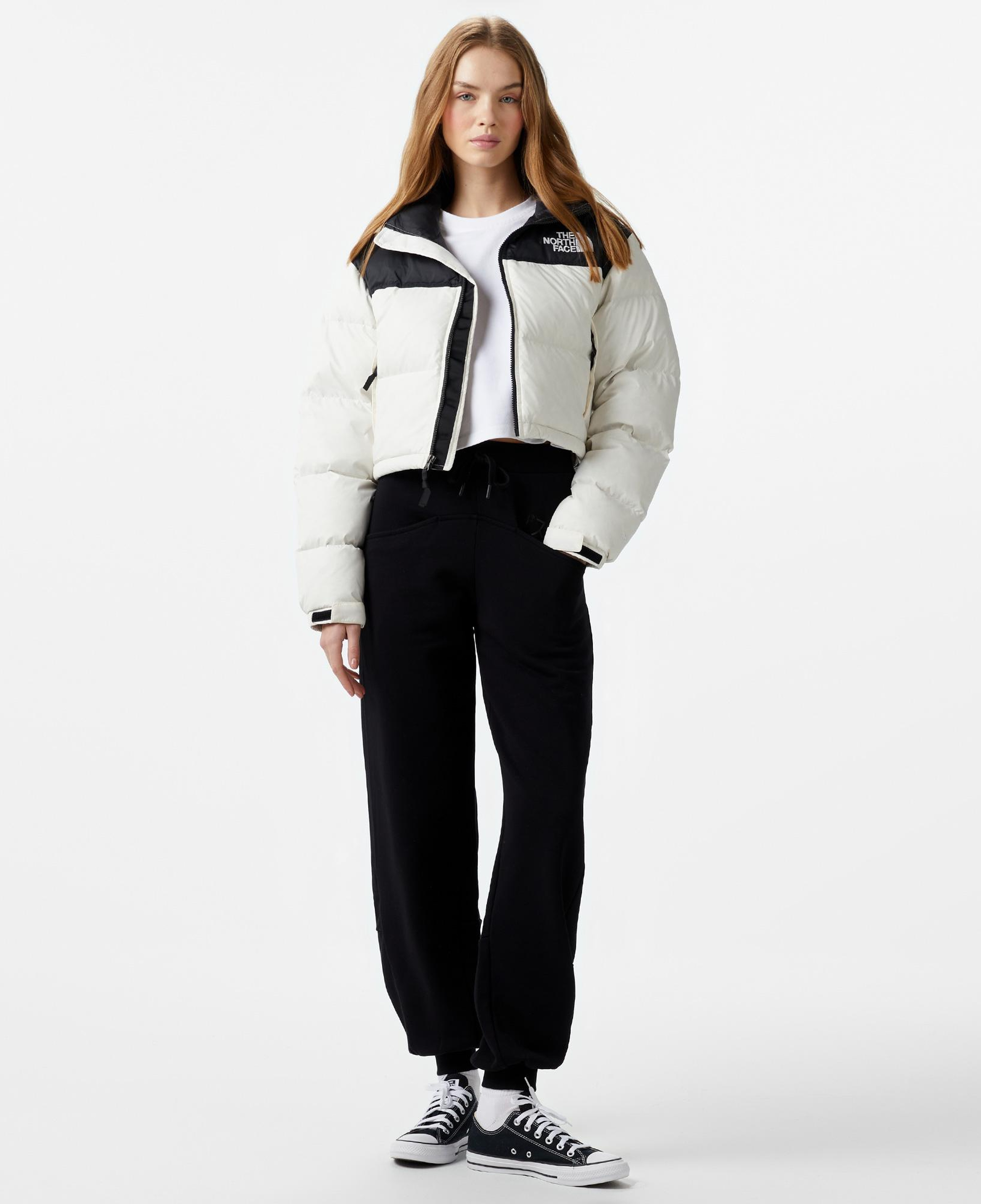 The North Face Nuptse Kadın Beyaz Ceket