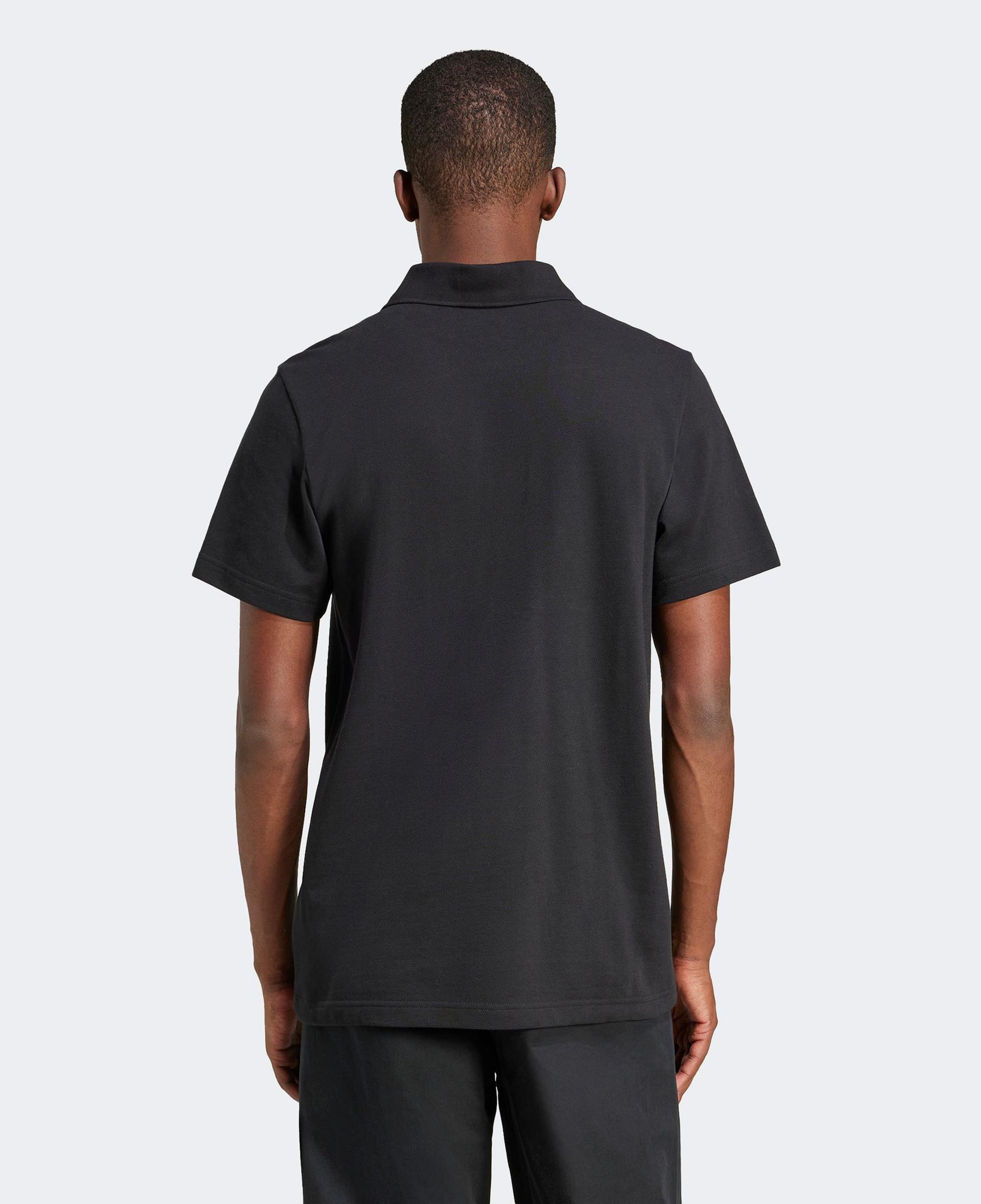 adidas Trefoil Essentials Erkek Siyah Polo T-Shirt