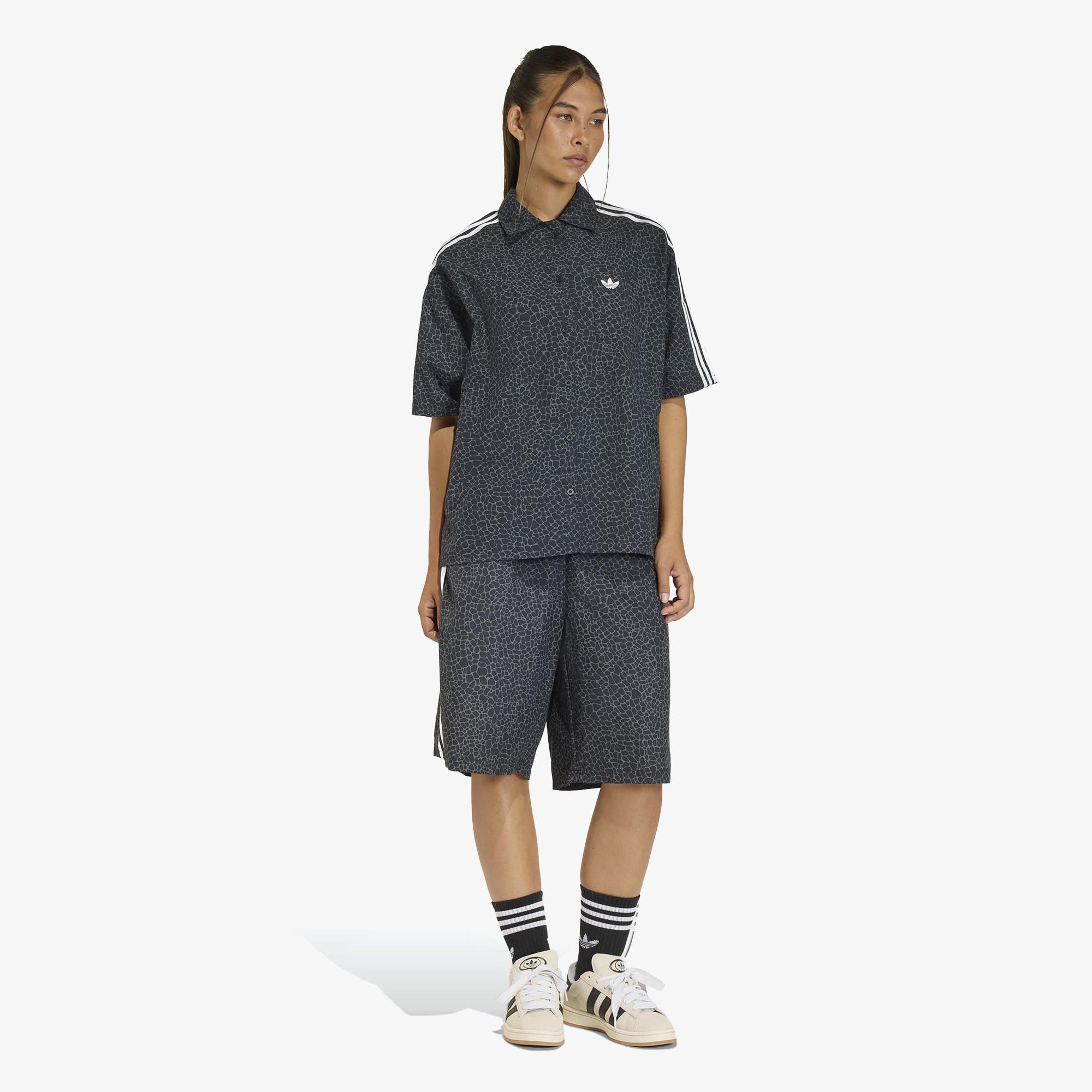 adidas Aop Kadın Siyah Gömlek