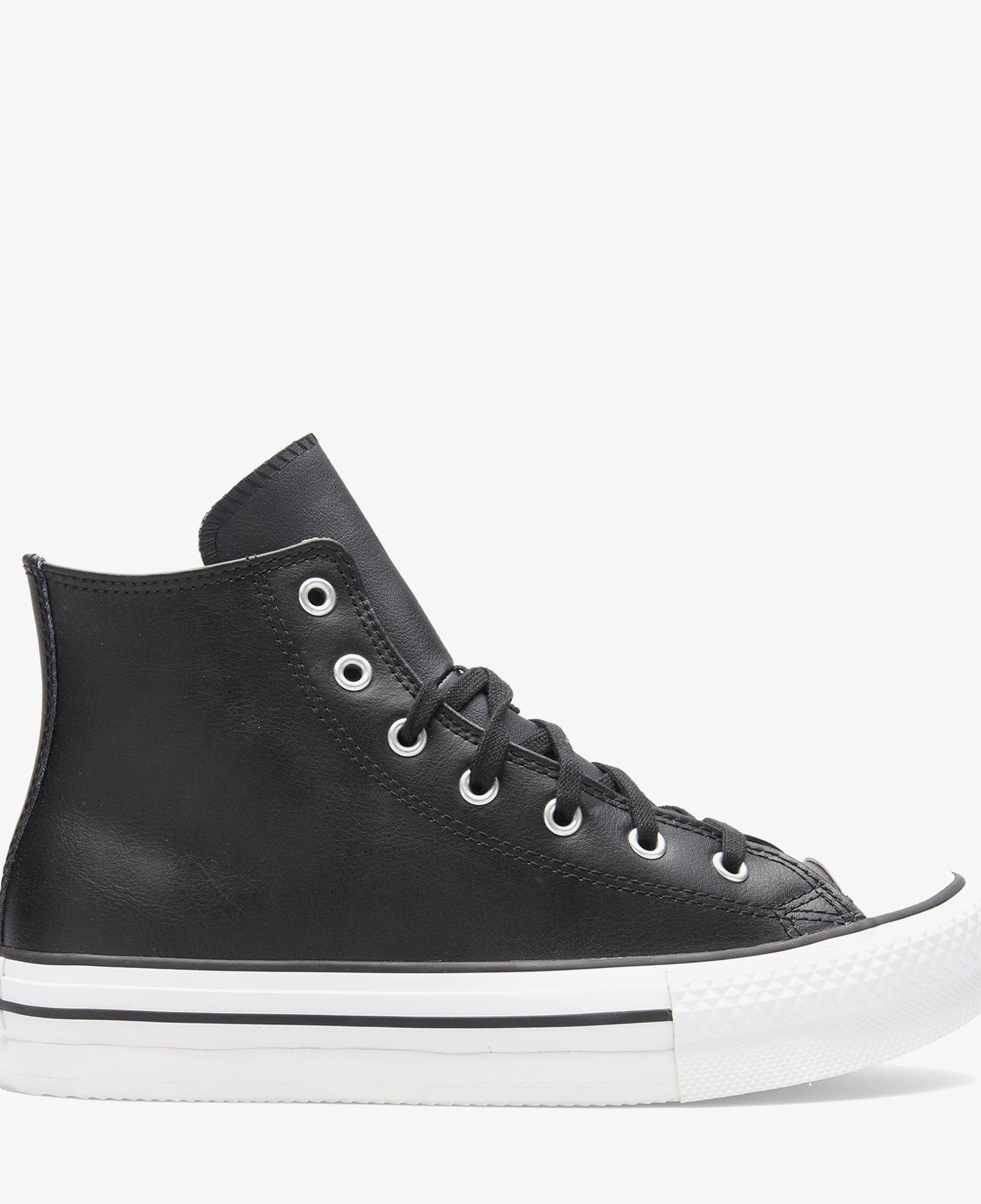 Converse Chuck Taylor All Star EVA Lift Genç Siyah Deri Sneaker