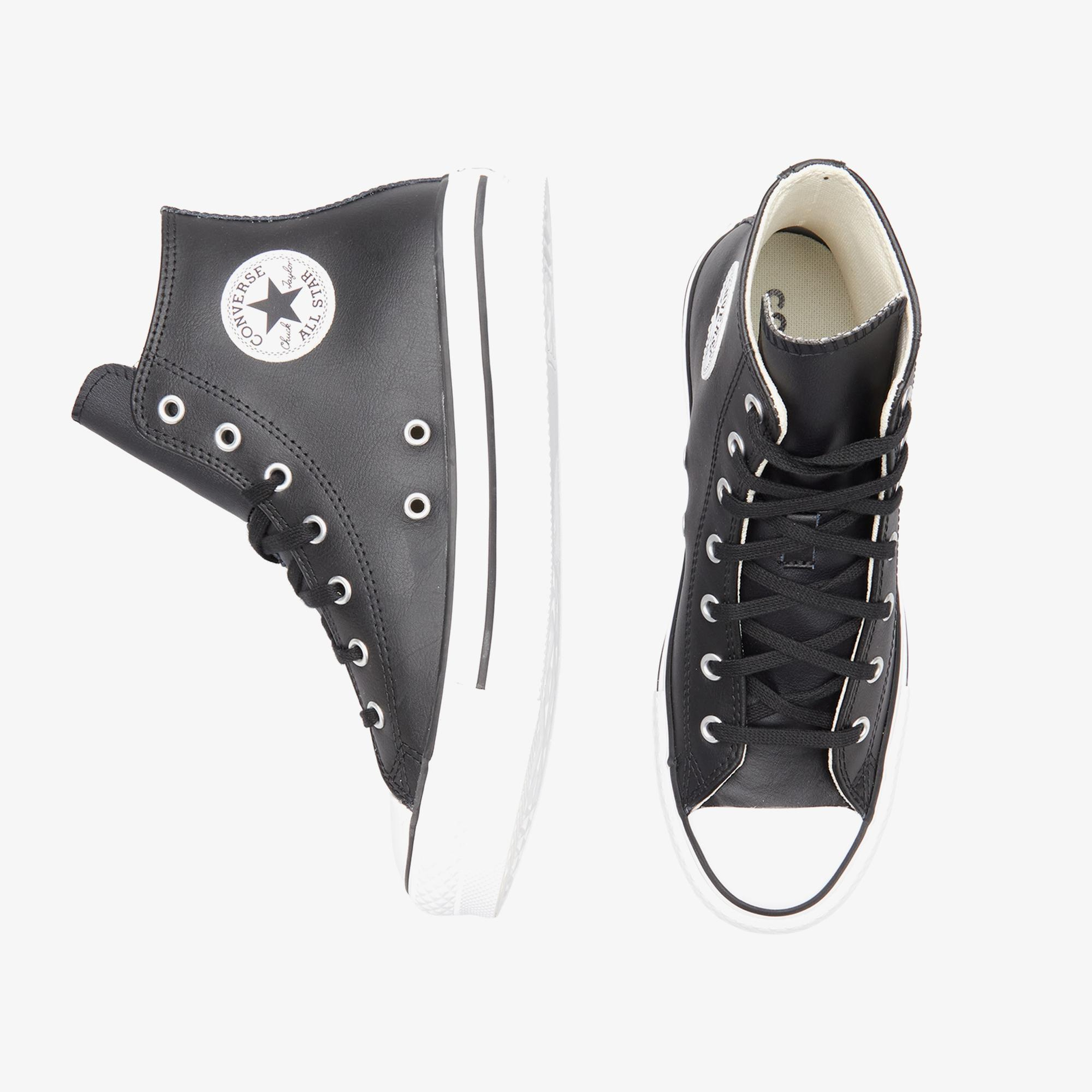 Converse Chuck Taylor All Star EVA Lift Genç Siyah Deri Sneaker
