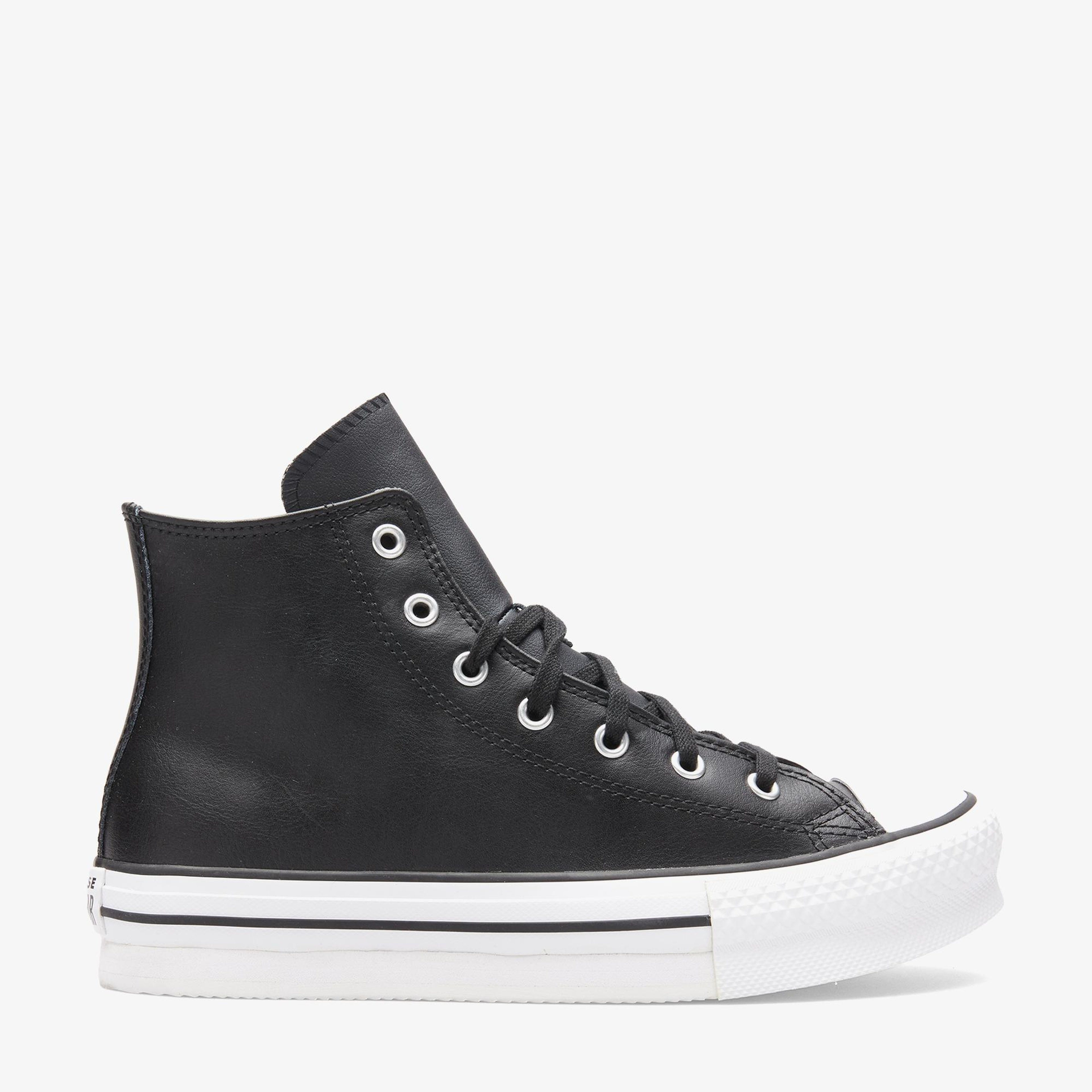 Converse Chuck Taylor All Star EVA Lift Genç Siyah Deri Sneaker