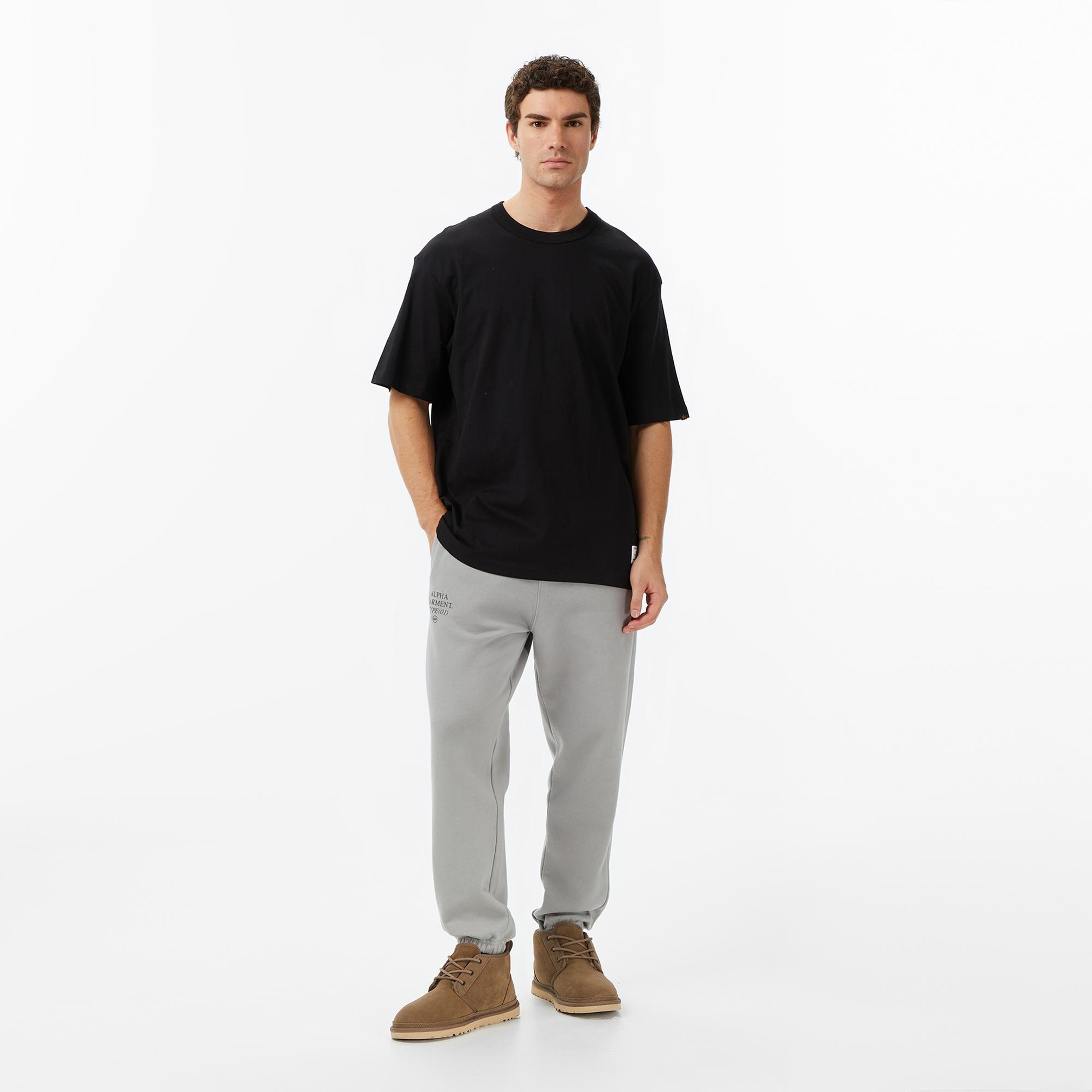 Alpha Indsutries Patched Erkek Siyah T-Shirt