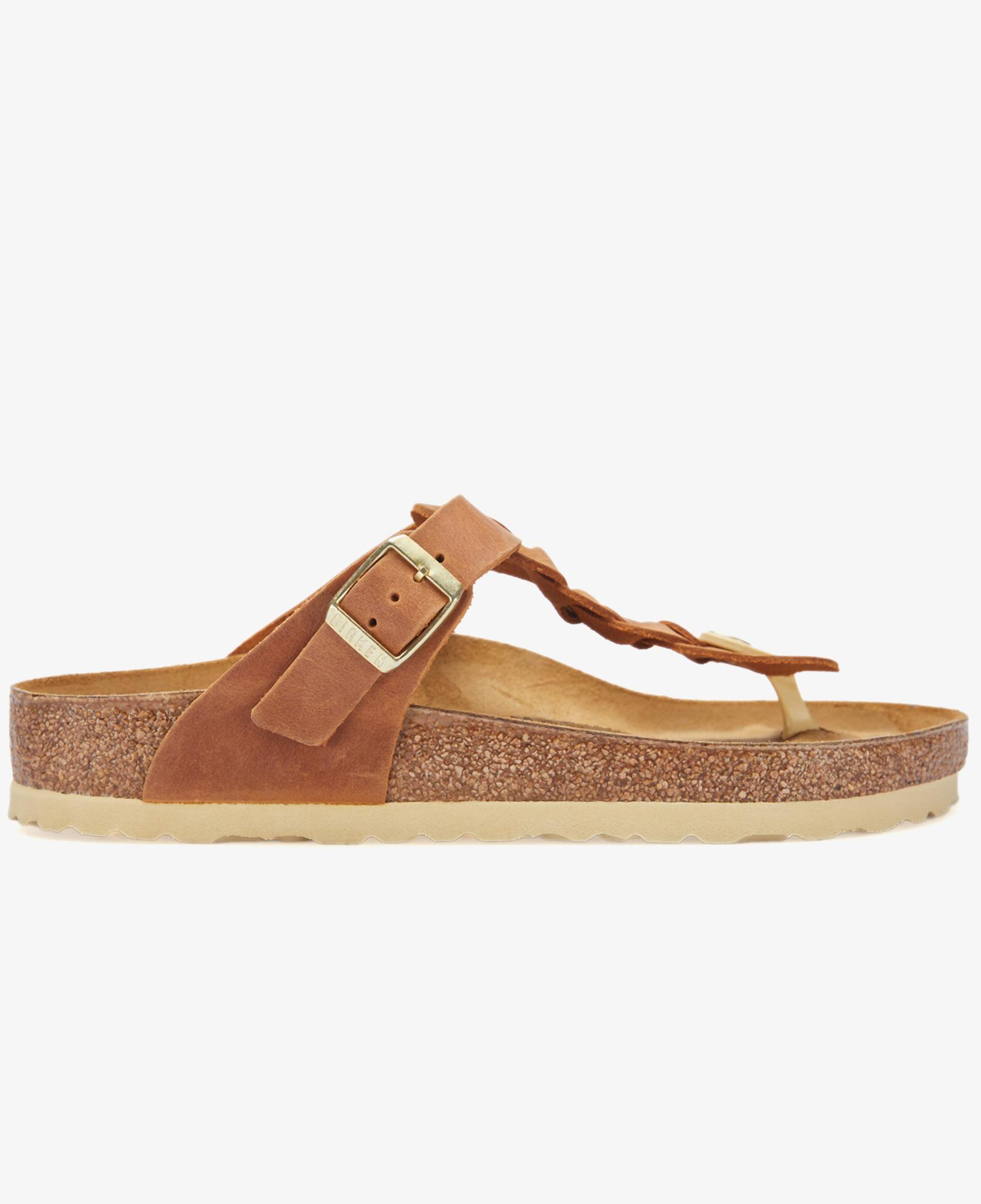 Birkenstock Gizeh Leoi Braided Kadın Kahverengi Terlik