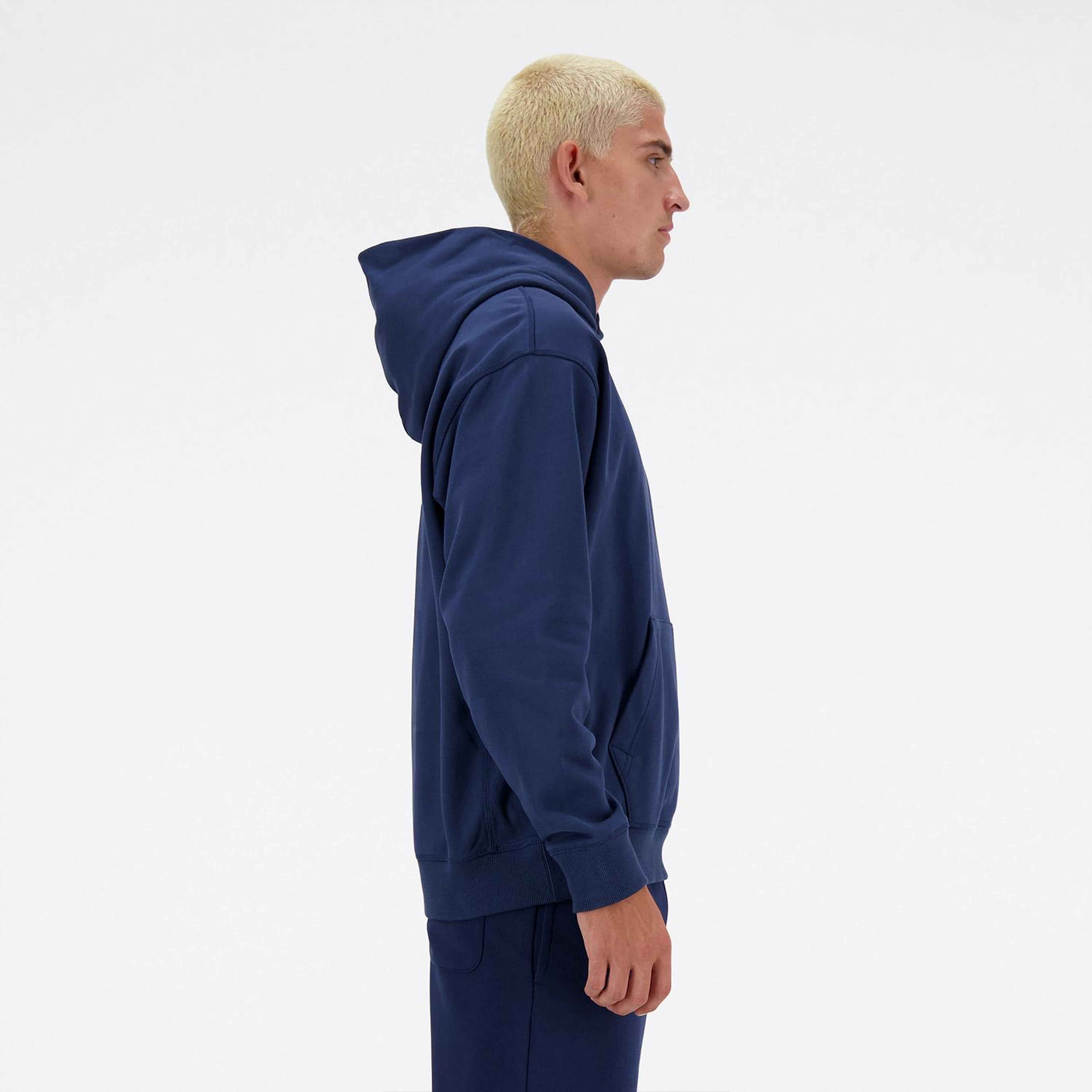 New Balance Athletics Embroidered Relaxed Lacivert Erkek Hoodie