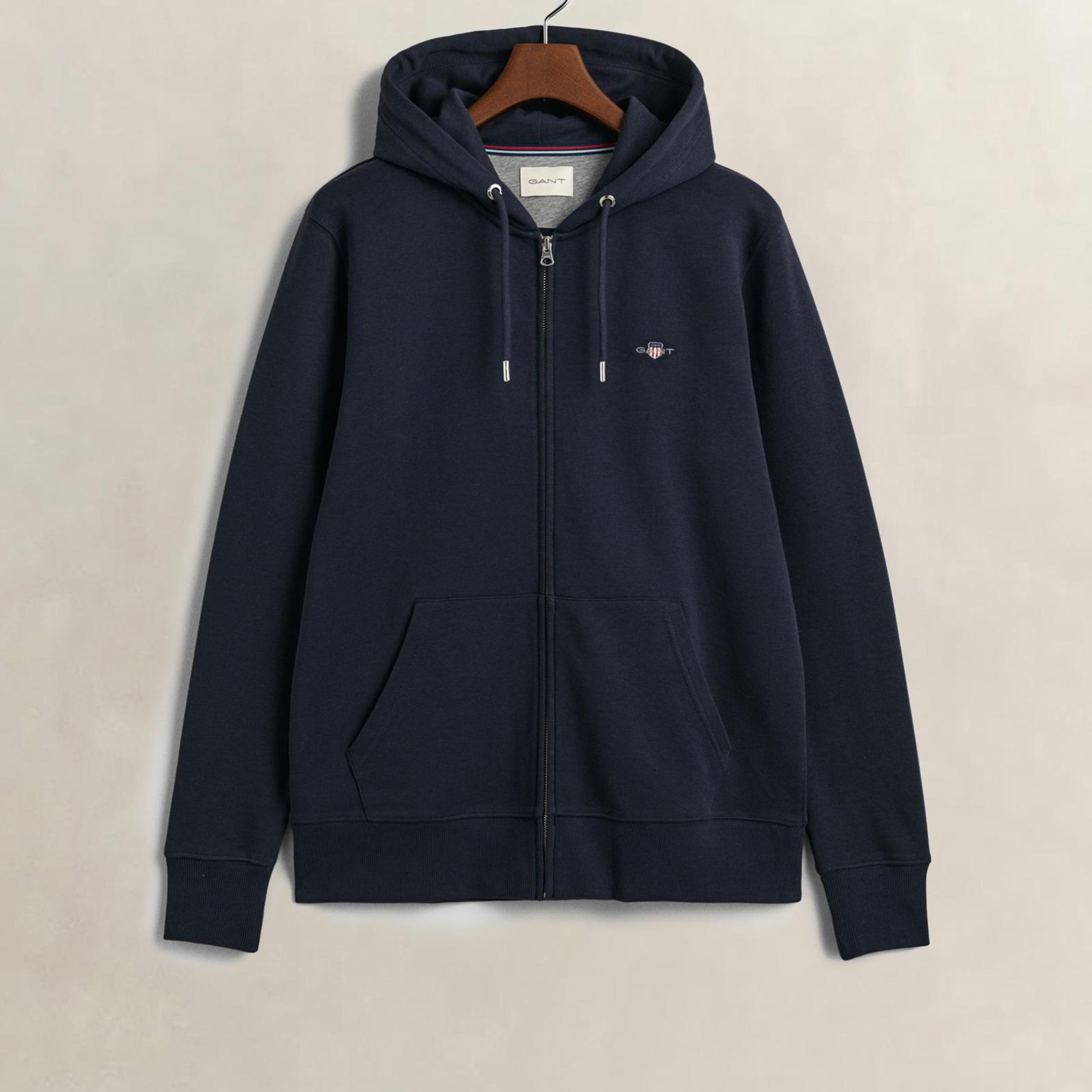GANT Erkek Lacivert Regular Fit Fermuarlı Sweatshirt