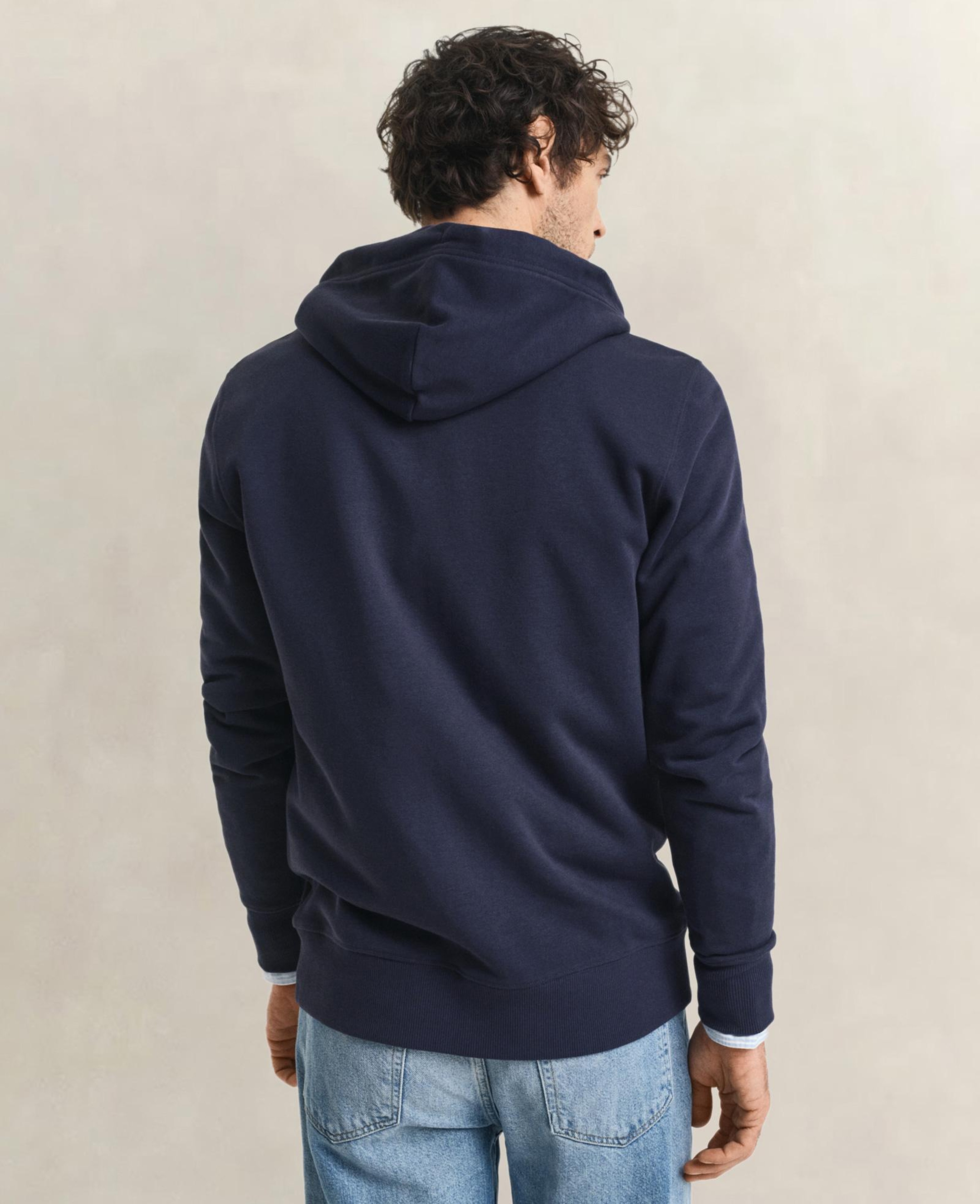 GANT Erkek Lacivert Regular Fit Fermuarlı Sweatshirt