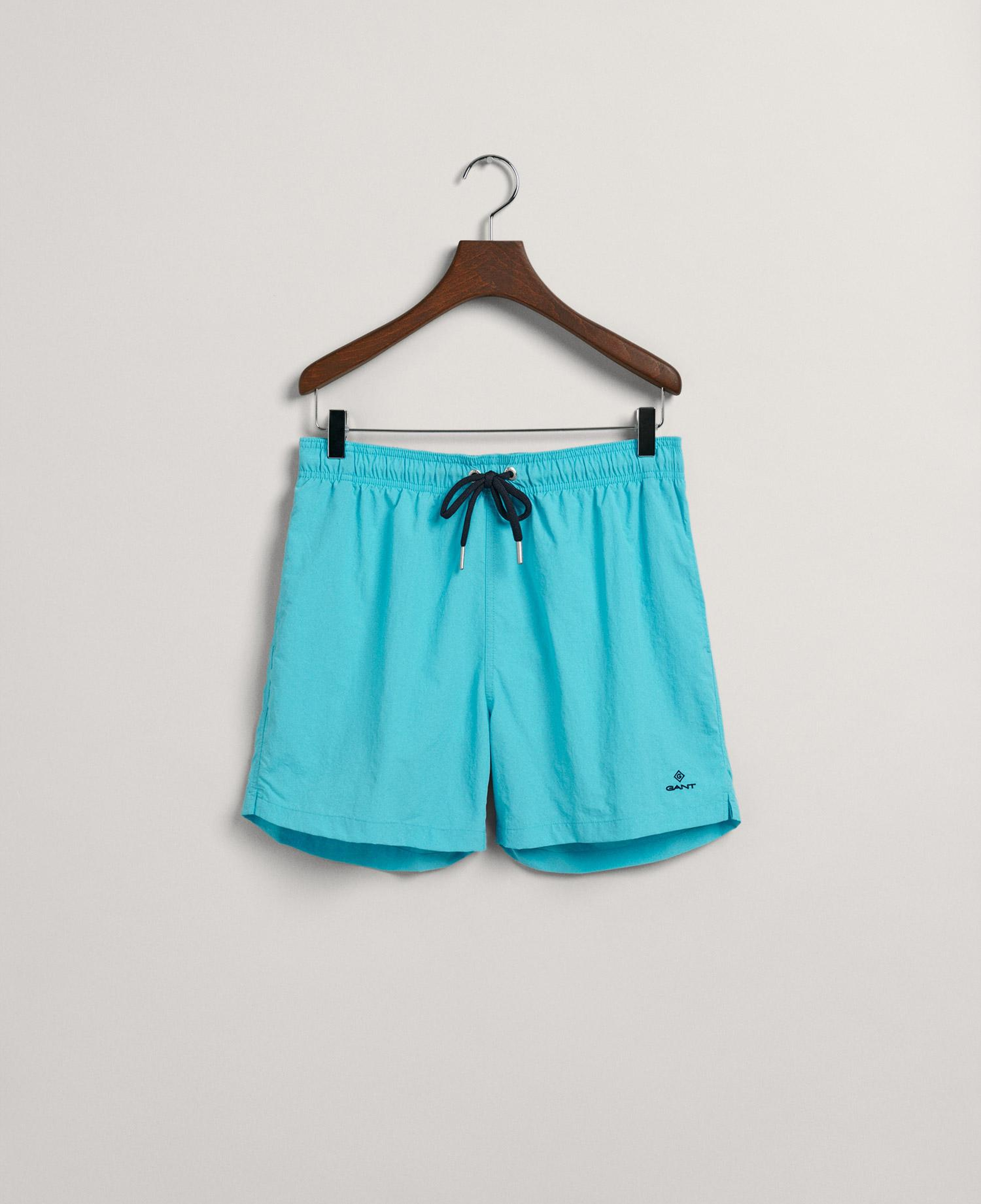 GANT Erkek Mavi Classic Fit Deniz Şortu