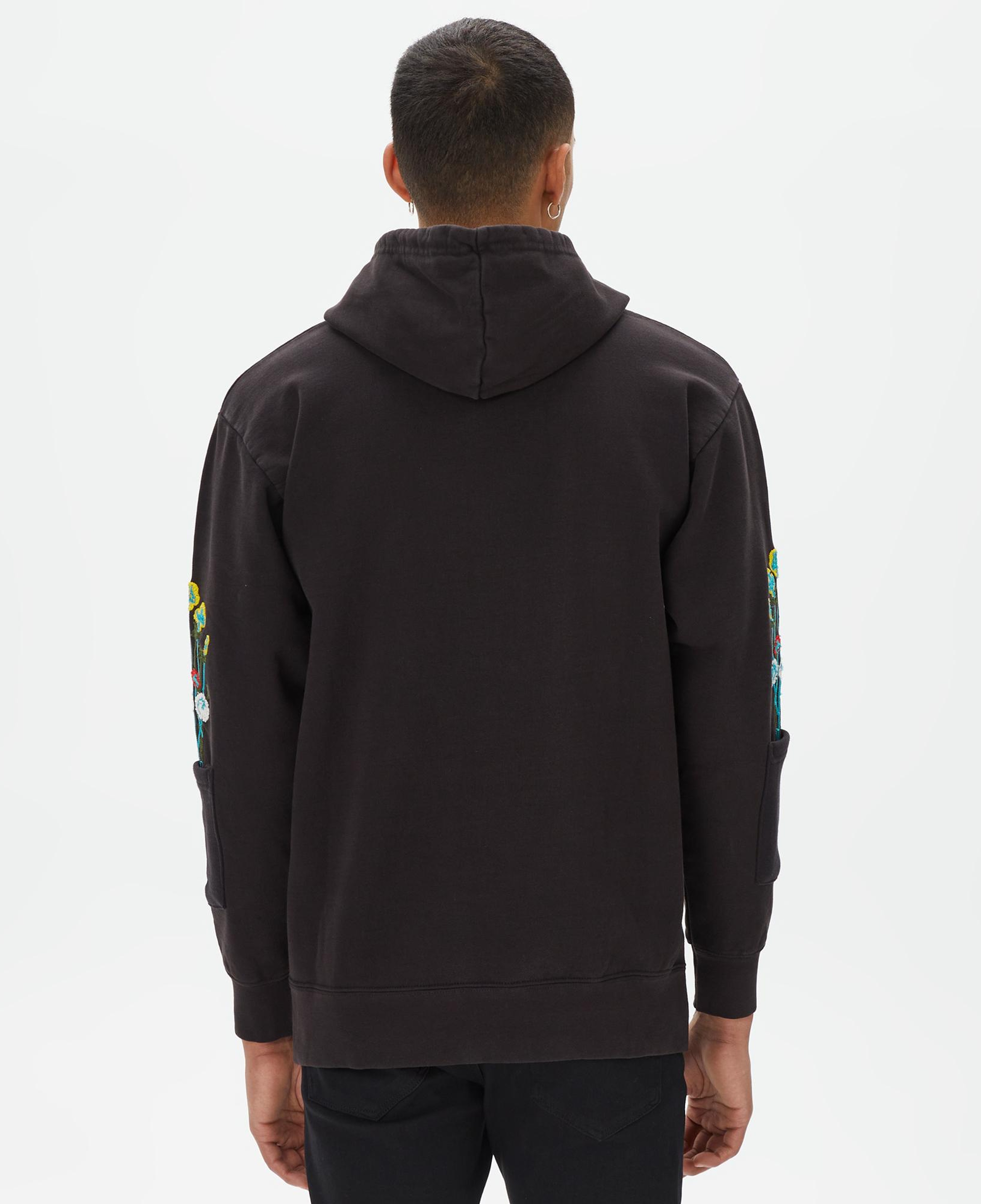 Market Bouquet Pullover Erkek Siyah Hoodie