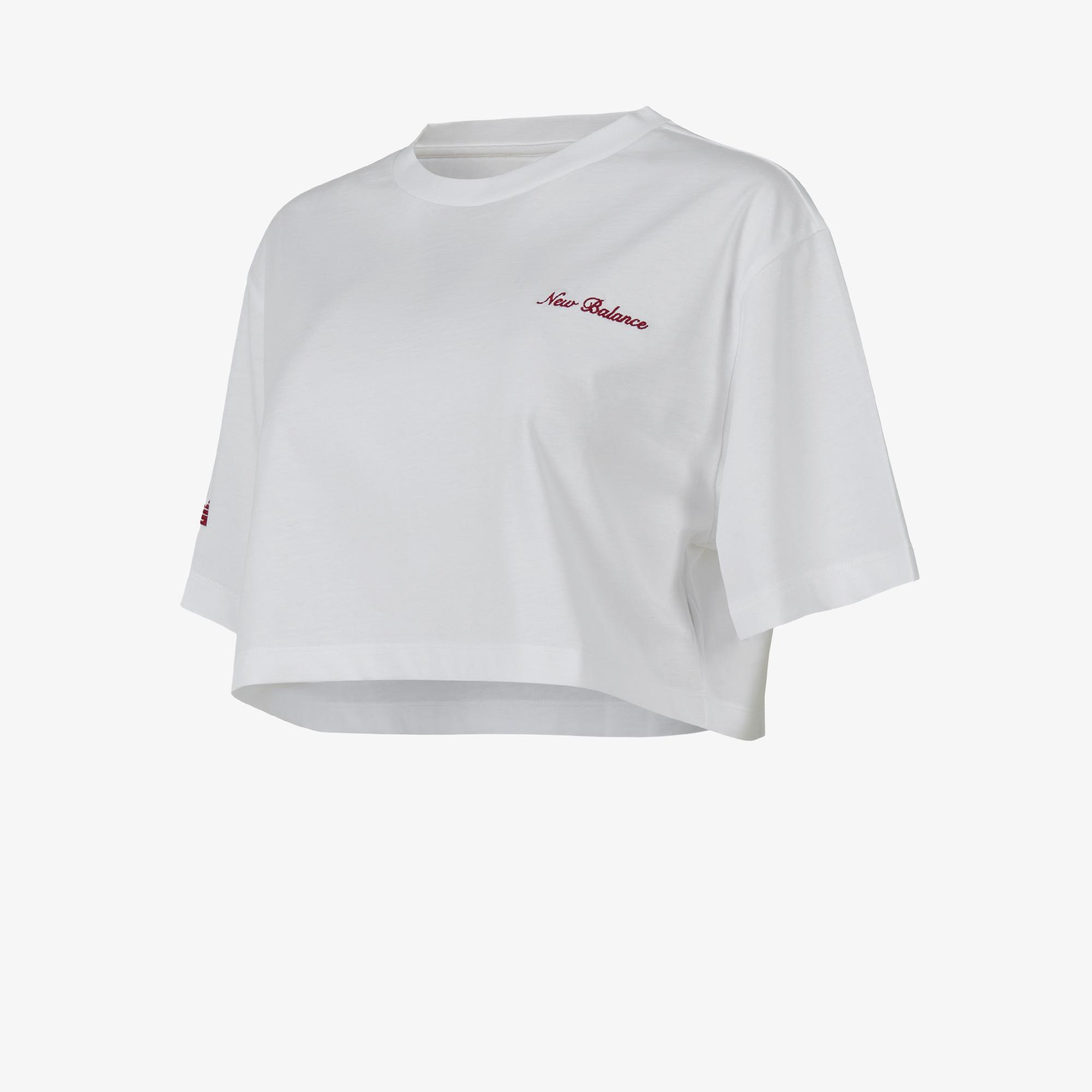 New Balance WNT1609 Lifestyle Kadın Beyaz T-Shirt