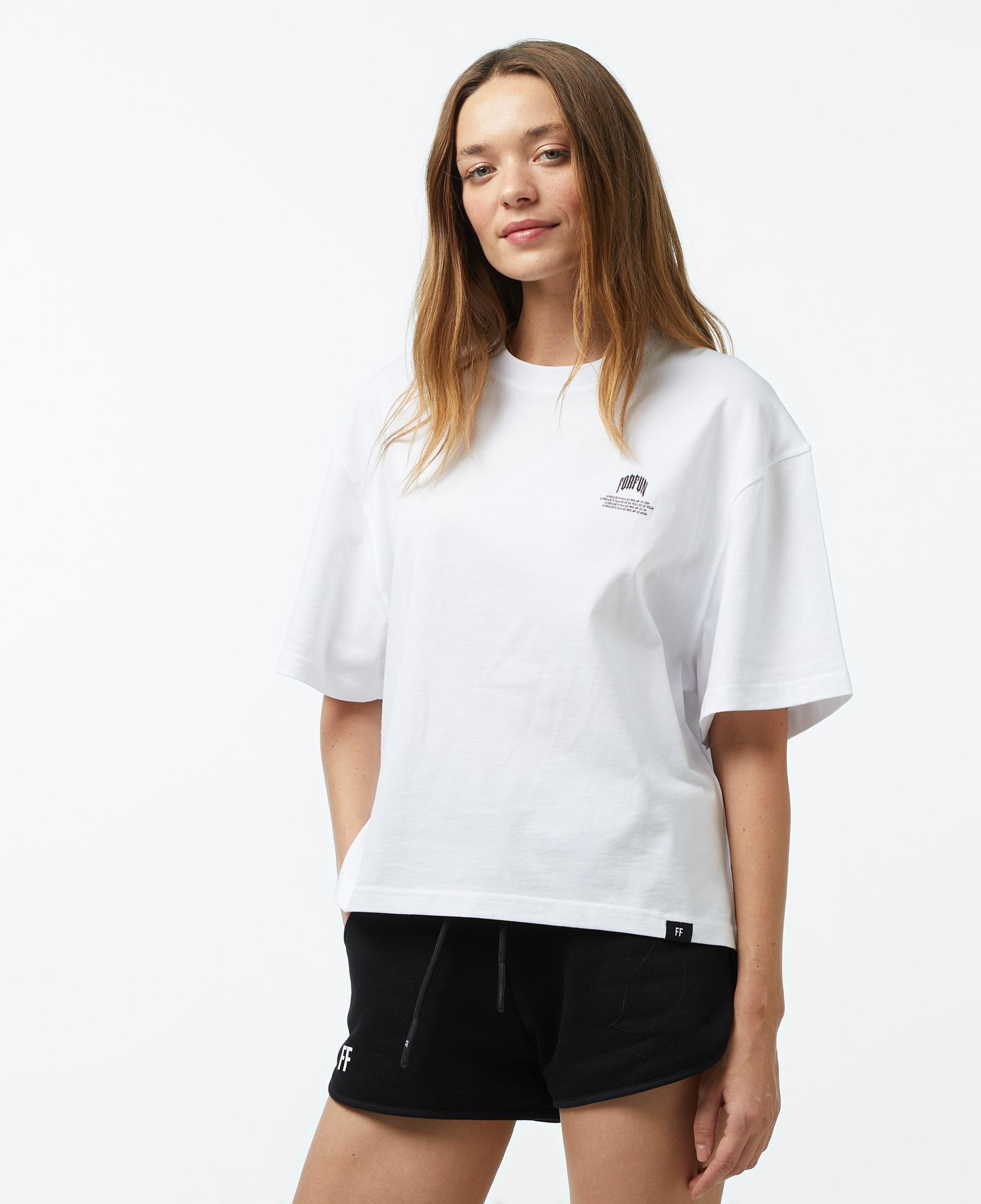 Forfun For Fun Neue - Oversize Kadın Beyaz T-Shirt