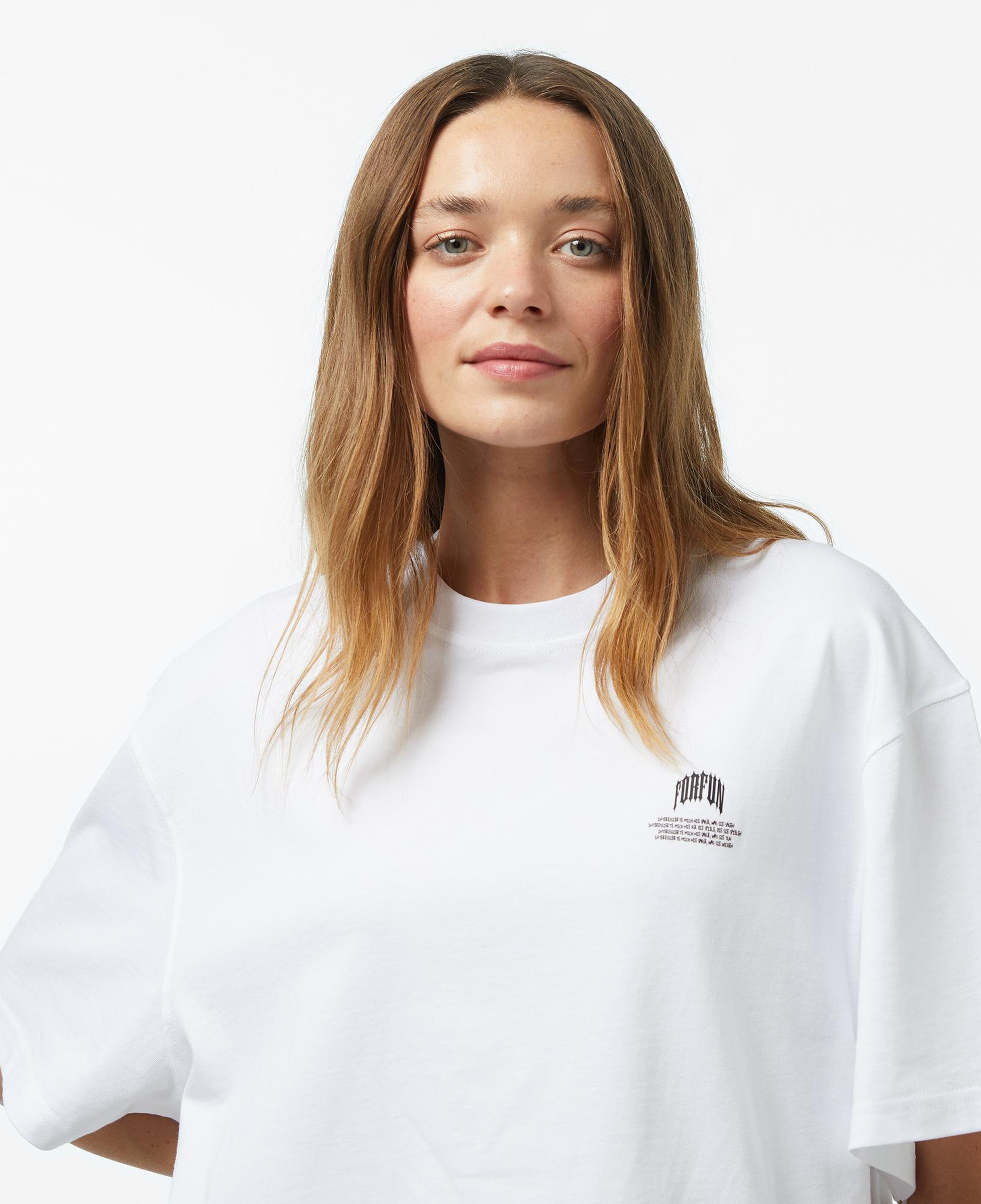 Forfun For Fun Neue - Oversize Kadın Beyaz T-Shirt