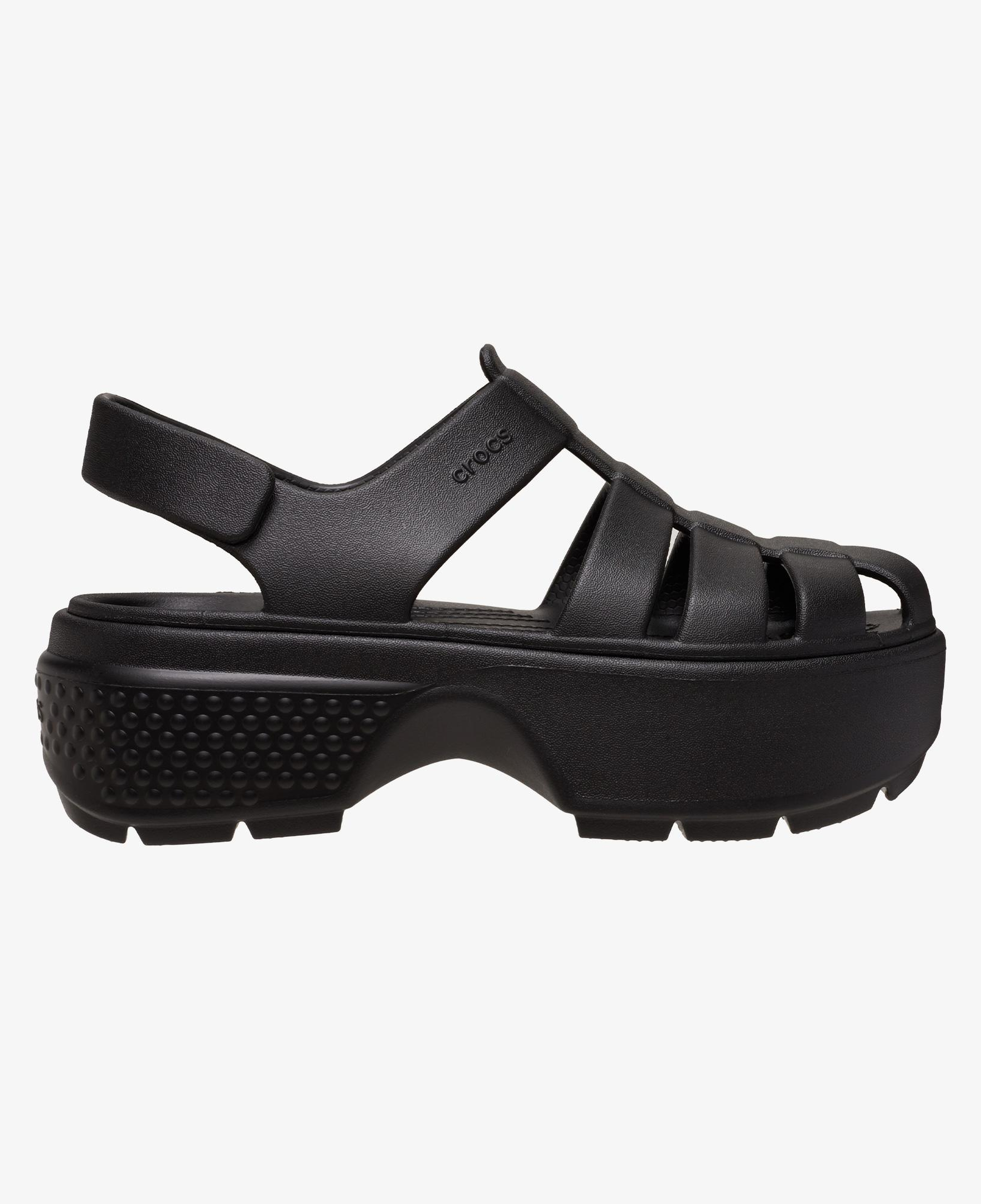 Crocs Stomp Fisherman Kadın Siyah Sandalet