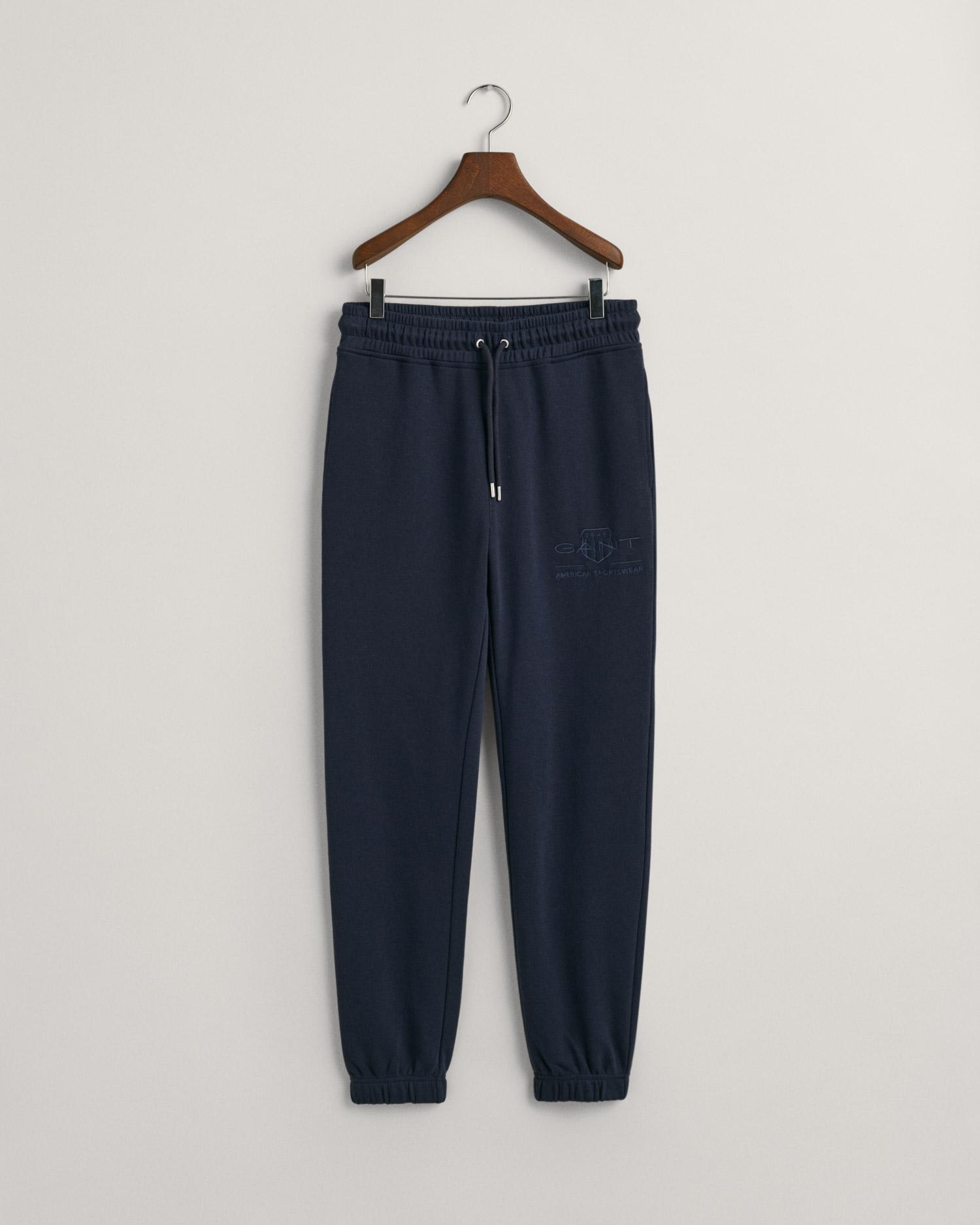 GANT Kadın Lacivert Regular Fit Logolu Eşofman Altı