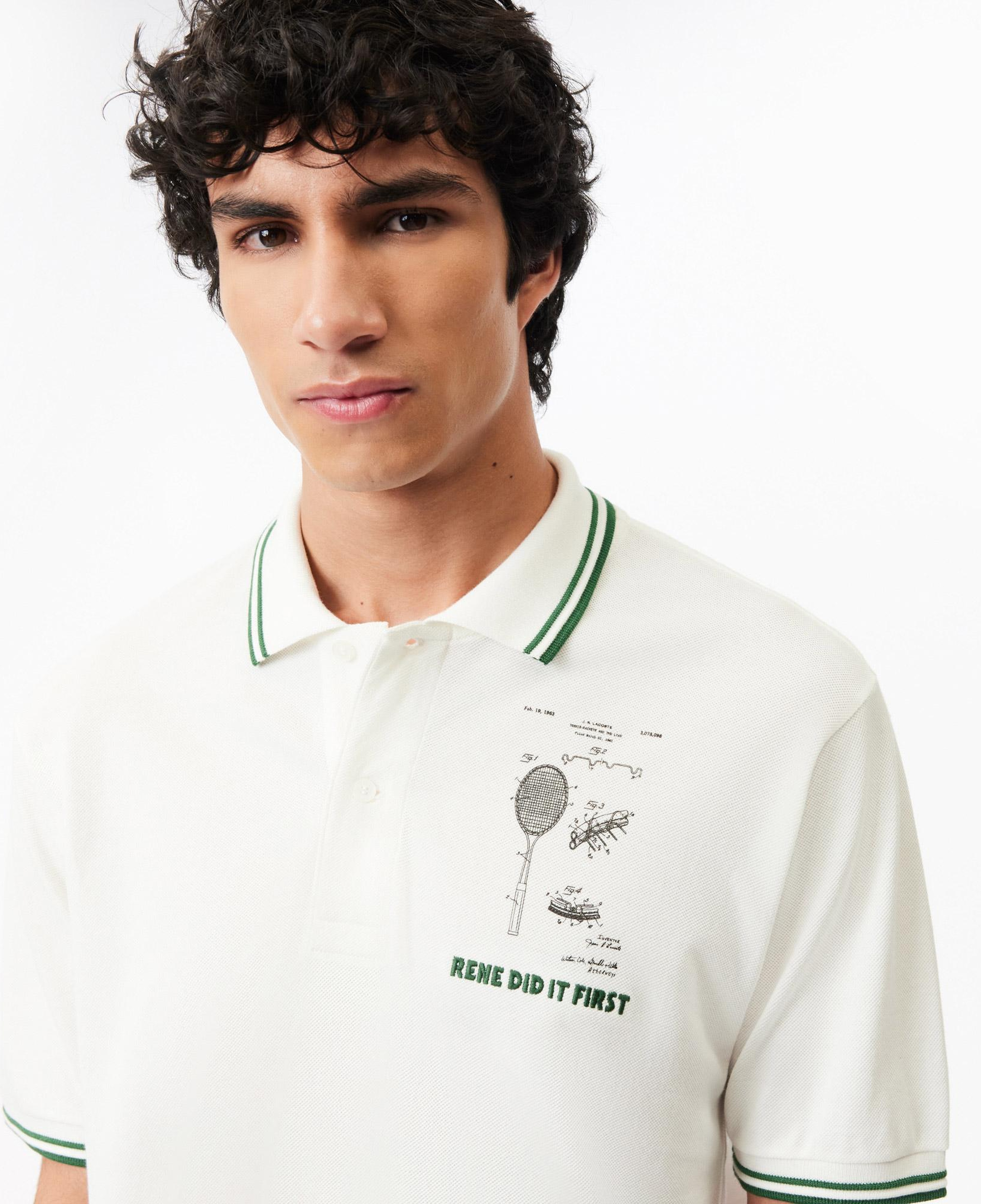 Lacoste L.12.12 Erkek Classic Fit Baskılı Bej Polo