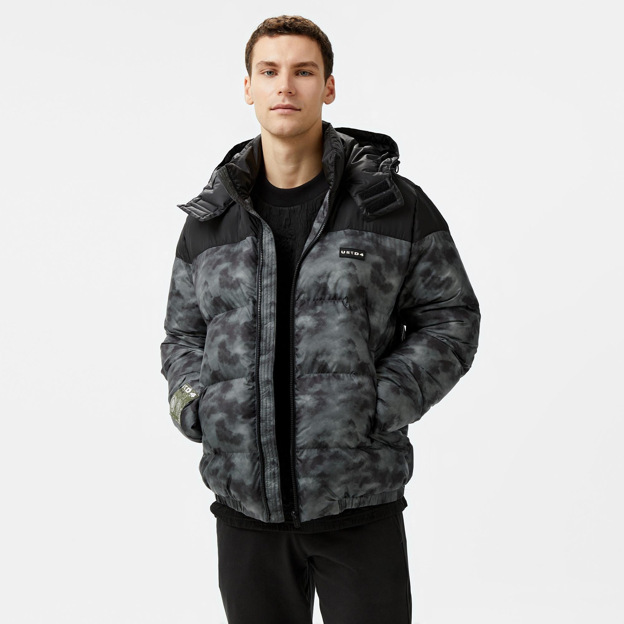 UNITED4 Camouflage Coat Erkek Haki Mont