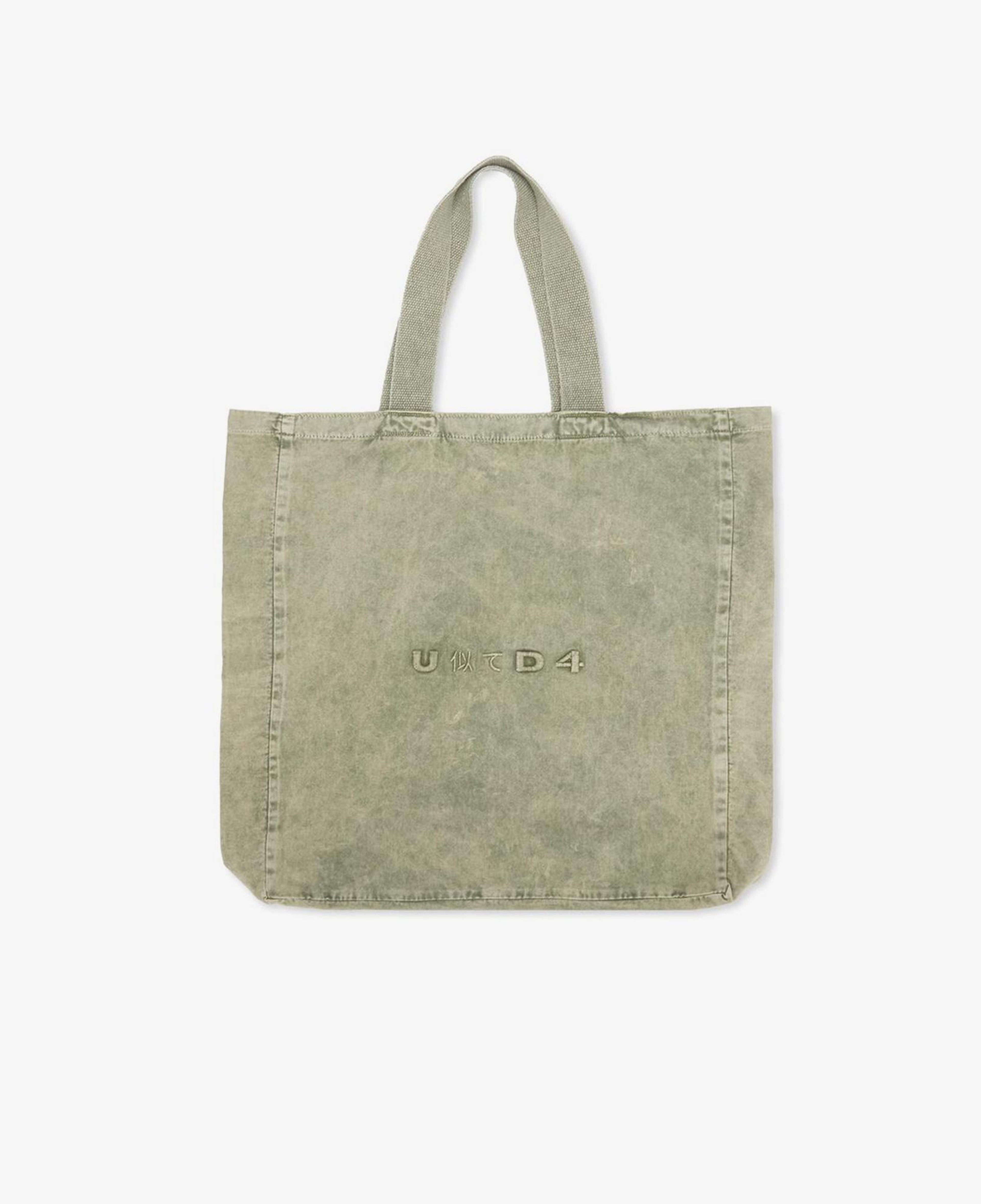 UNITED4 Washed Denim Japan Tote Unisex Haki Tote Çanta