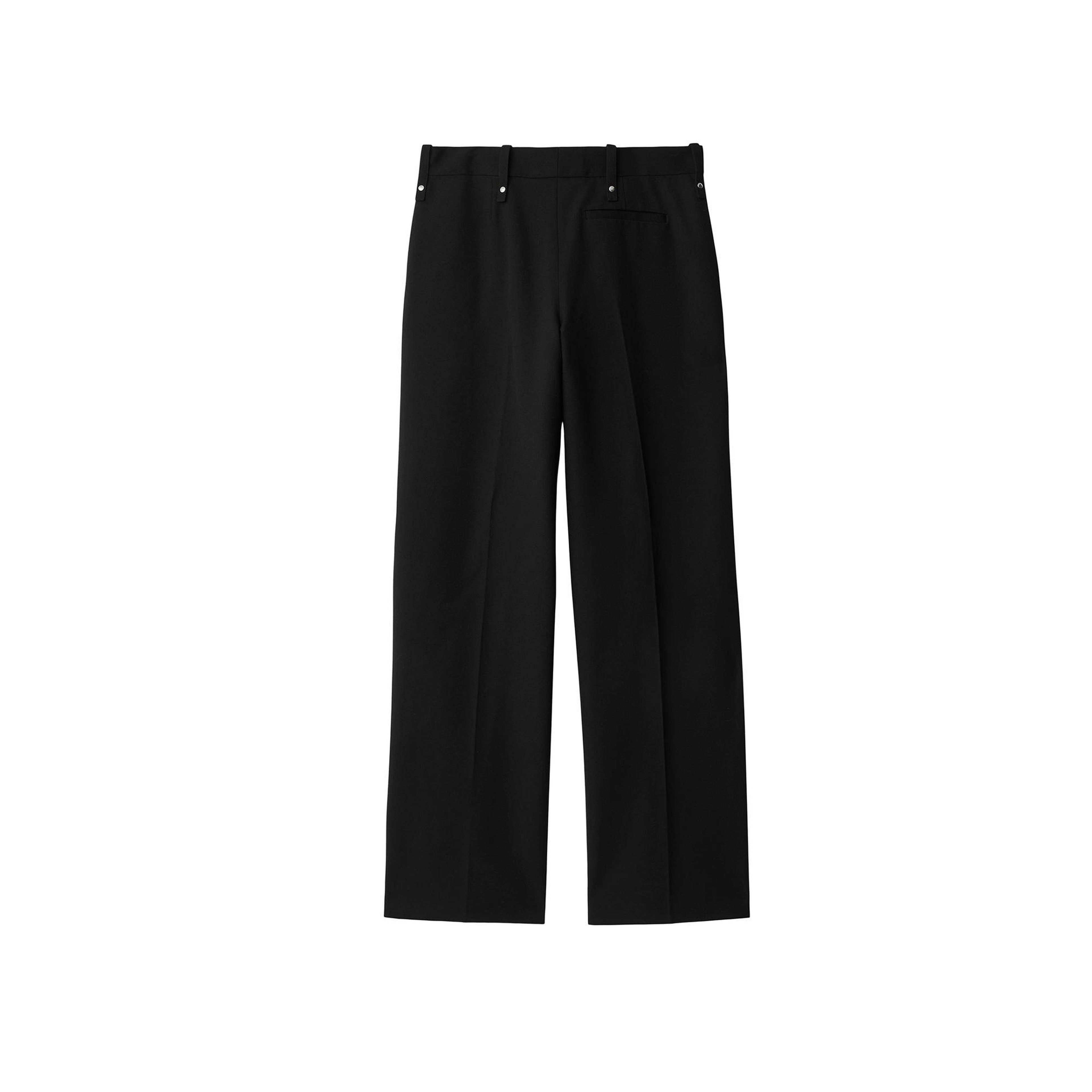 Erkek Siyah Yün Karışımlı Pantolon